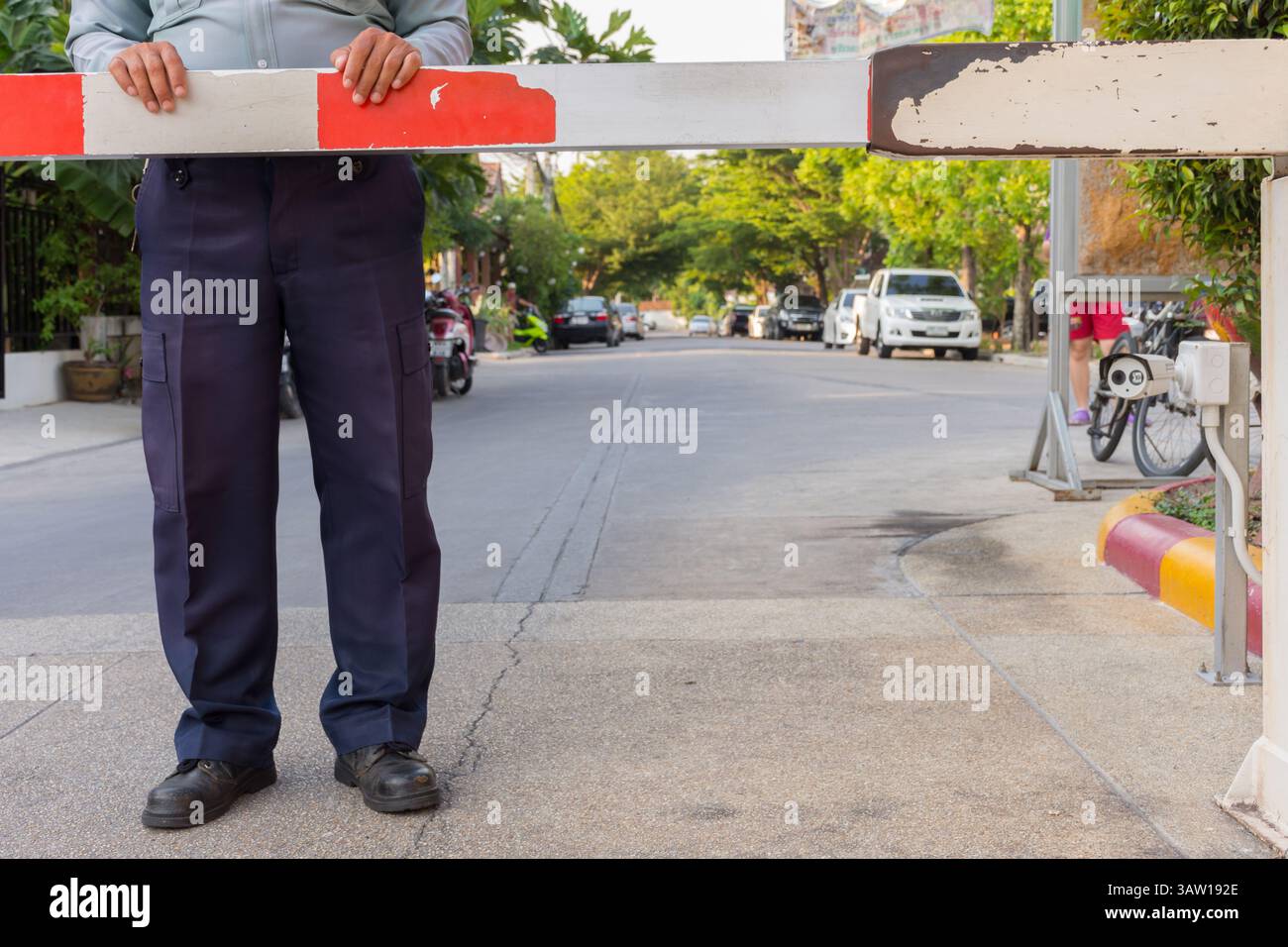Security gate cctv sign hi-res stock photography and images - Alamy