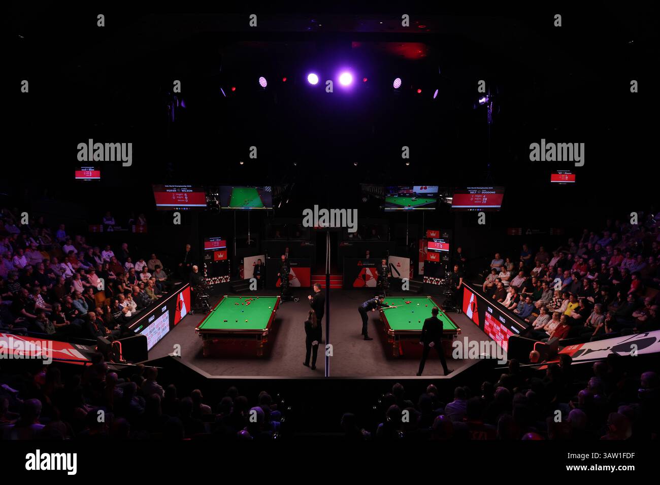 A general view of inside the Crucible theatre during day one of the ...