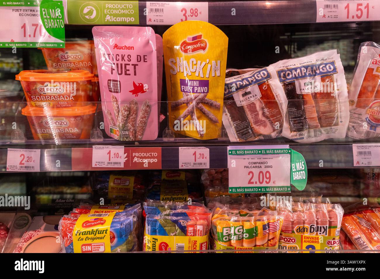 A Supermarket Selling Meat In Madrid Spain As From Today 19th April a-supermarket-selling-meat-in-madrid-spain-as-from-today-19th-april