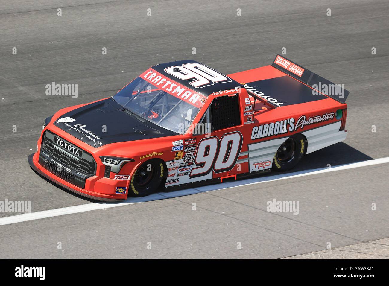ROCKINGHAM, NC - APRIL 18: Justin Carroll (#90 Terry Carroll ...
