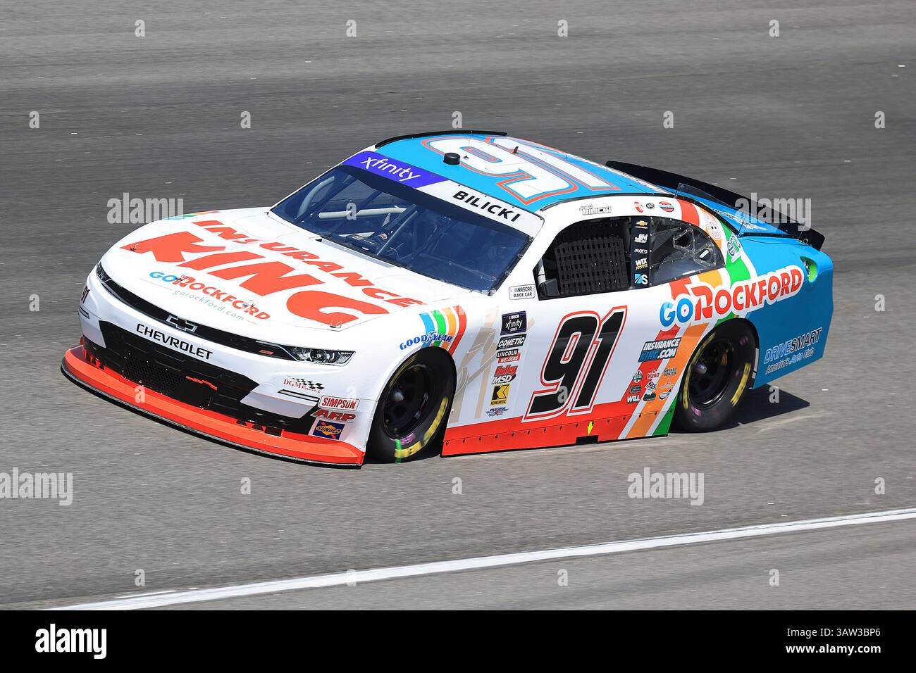 ROCKINGHAM, NC - APRIL 18: Josh Bilicki (#91 DGM Racing x JIM Insurance ...