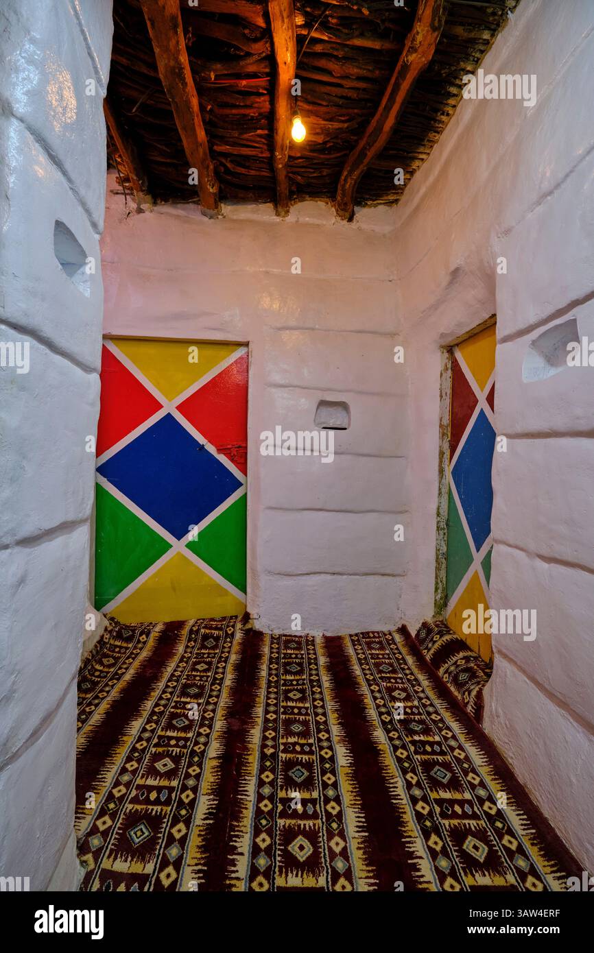 Saudi Arabia, Najran province, Badr Al Janoub village, traditional house Stock Photo