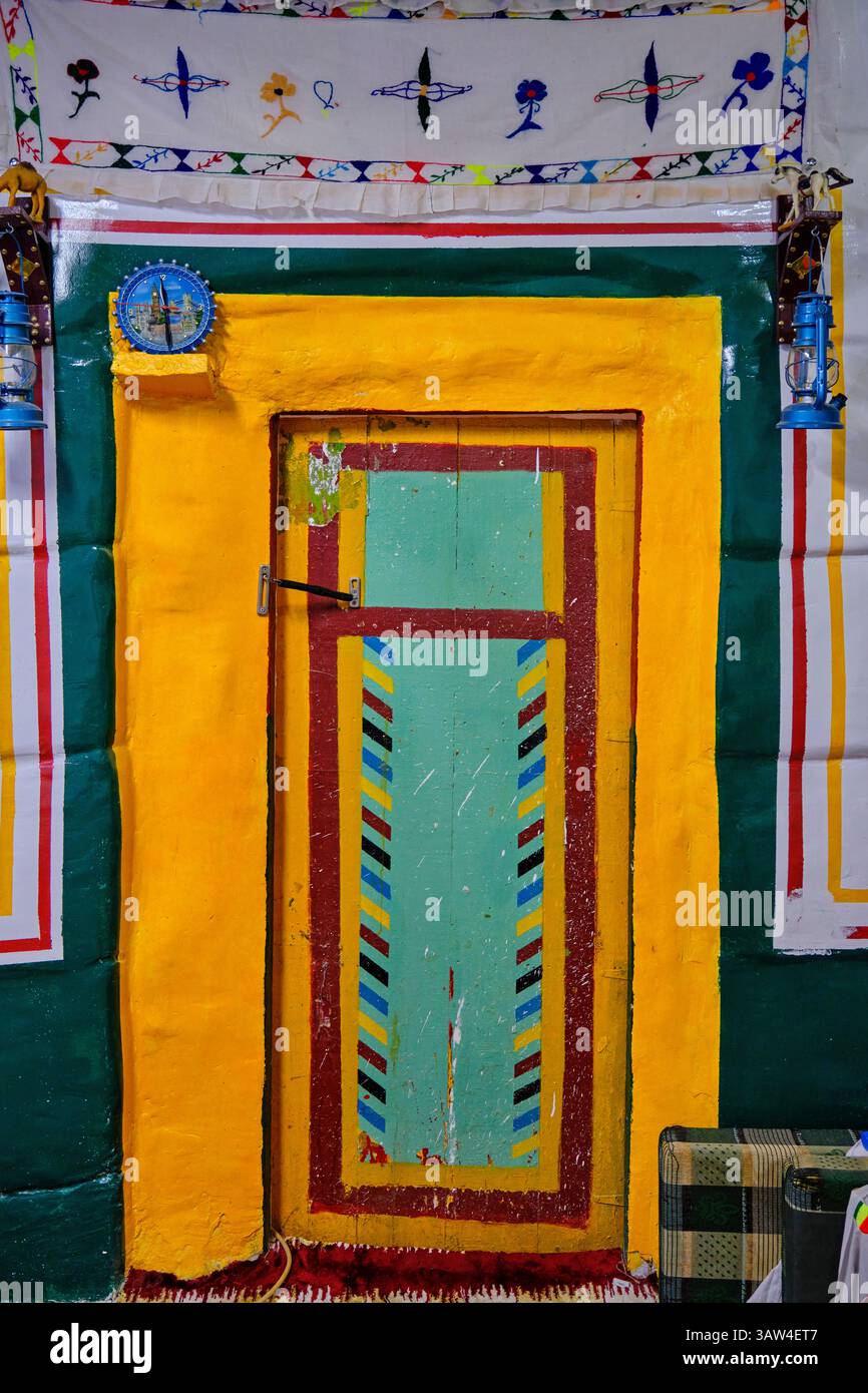 Saudi Arabia, Najran province, Badr Al Janoub village, traditional house Stock Photo