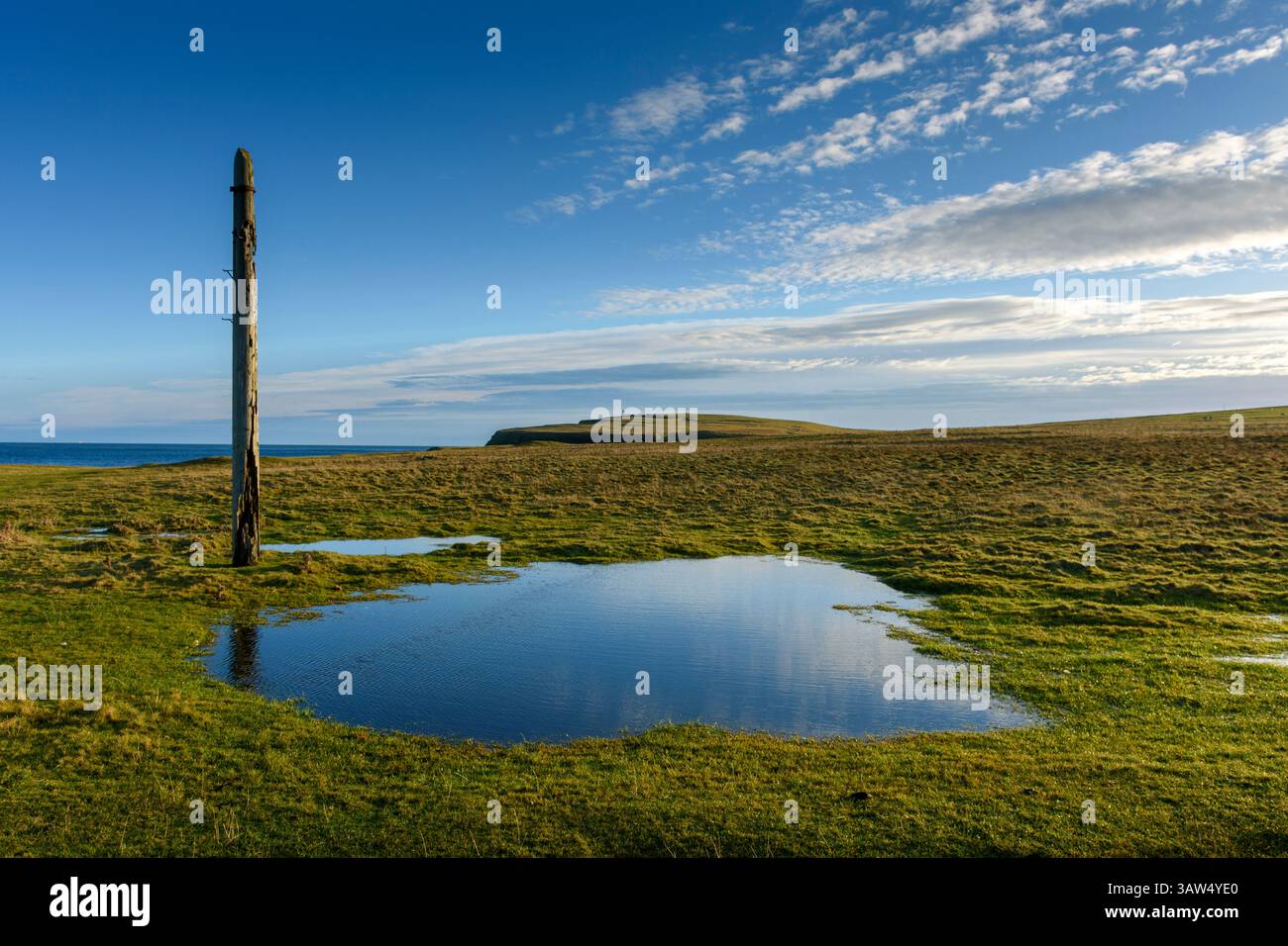 Duncansby Head from the Ness of Duncansby, near John o'Groats, Caithness, Scotland, UK. Stock Photo