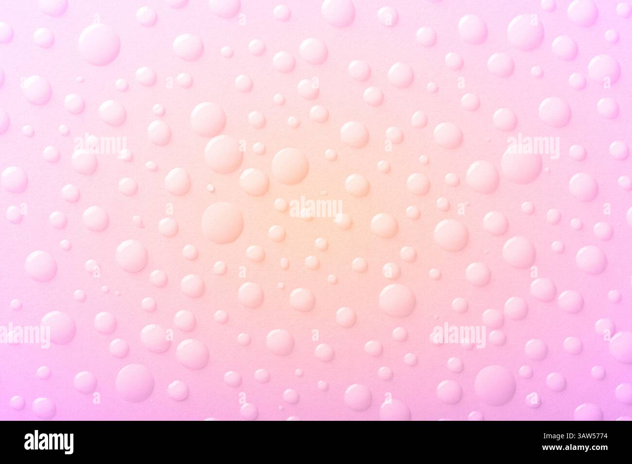Creative colorful background with water drops. Top view. Stock Photo