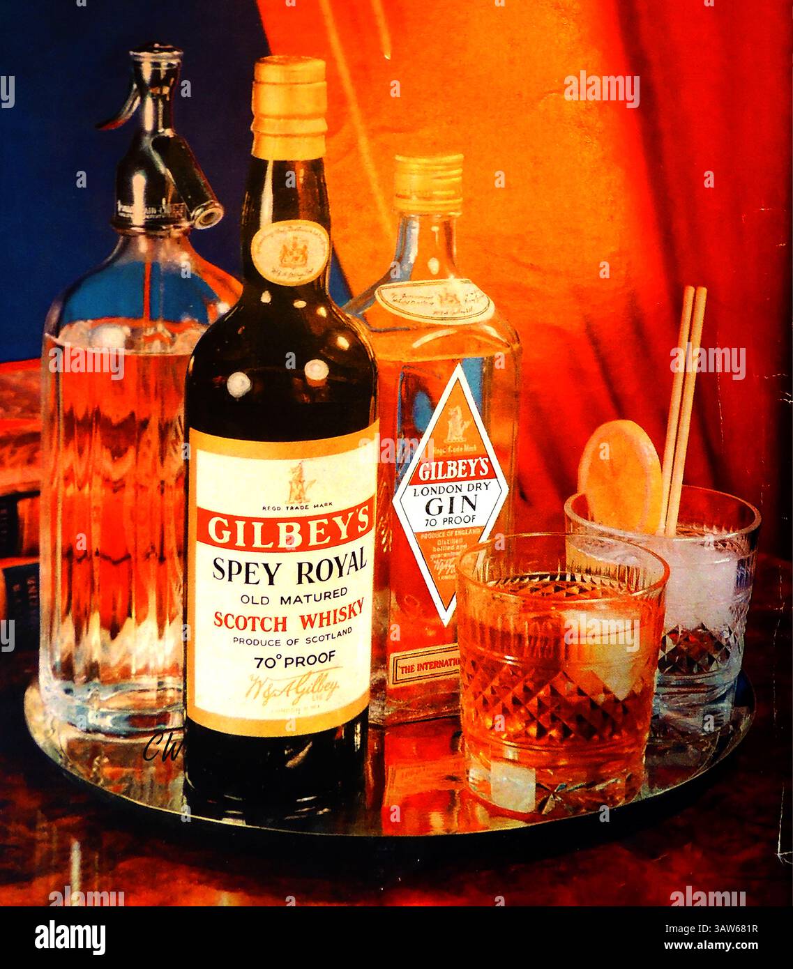 Gilbeys london dry gin hi-res stock photography and images - Alamy
