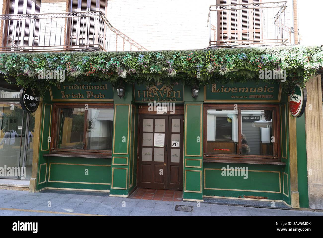 Heaven Irish Pub in the Spanish city of Ronda Stock Photo