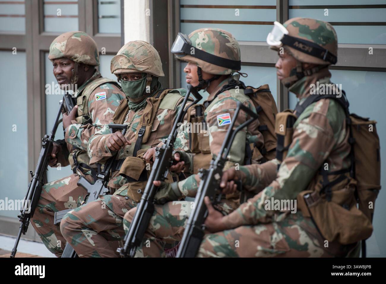 South African National Defence Force capability display in Johannesburg ...
