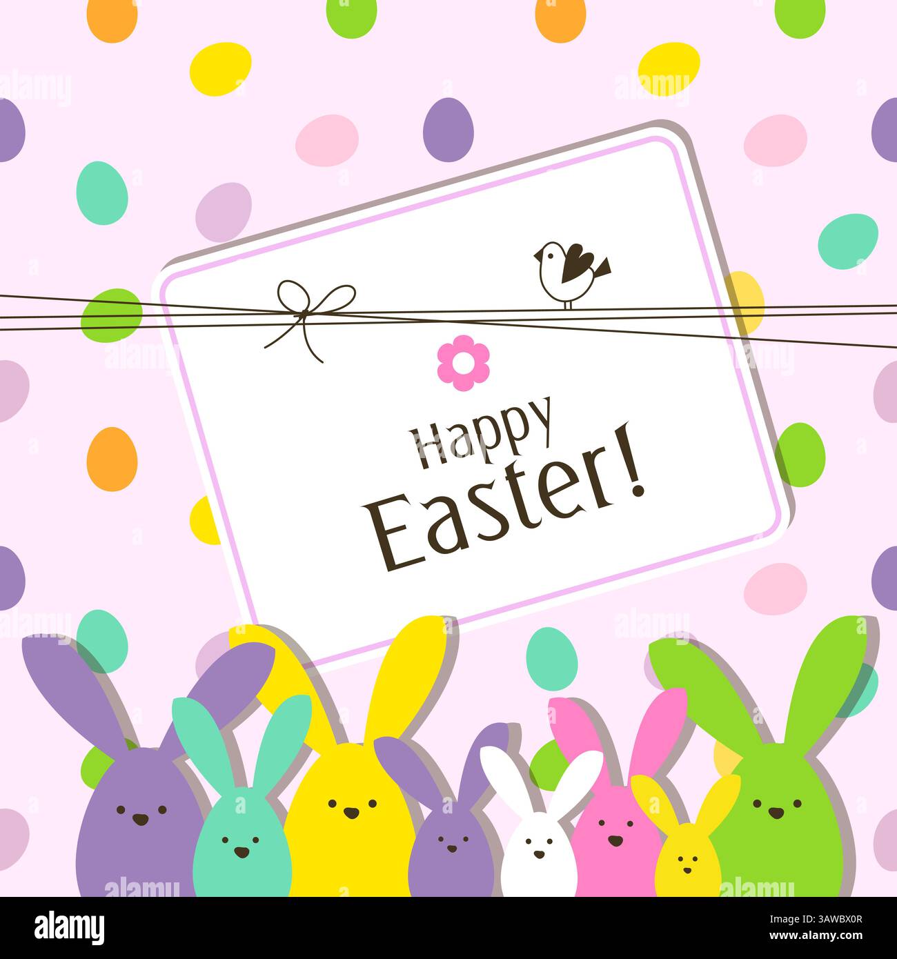 Party celebration bunny bunnies Stock Vector Images - Alamy