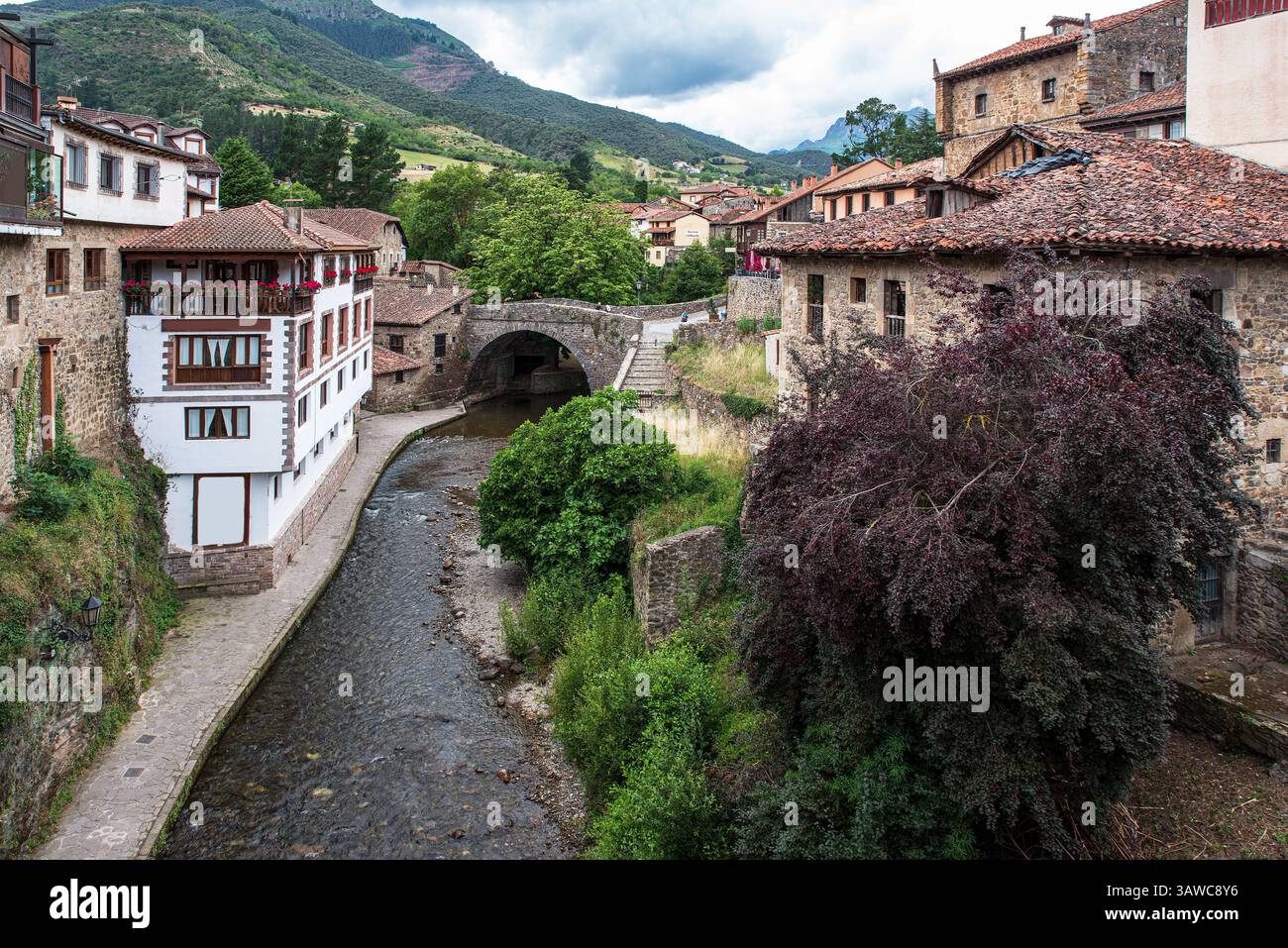 Typical Medieval Architecture Of Cantabria In Spain In The Town Of typical-medieval-architecture-of-cantabria-in-spain-in-the-town-of