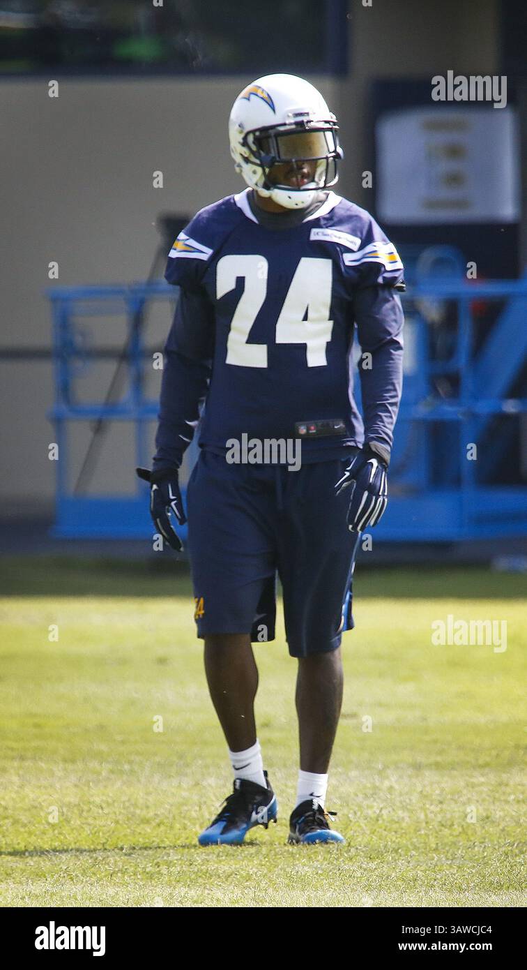 July 30, 2016 - San Diego, CA, USA - San Diego Chargers cornerback Brandon Flowers during the first day of training camp in Murphy Canyon on Saturday, July 30, 2016, in San Diego. (Credit Image: © Howard Lipin/TNS via ZUMA Wire) Stock Photo