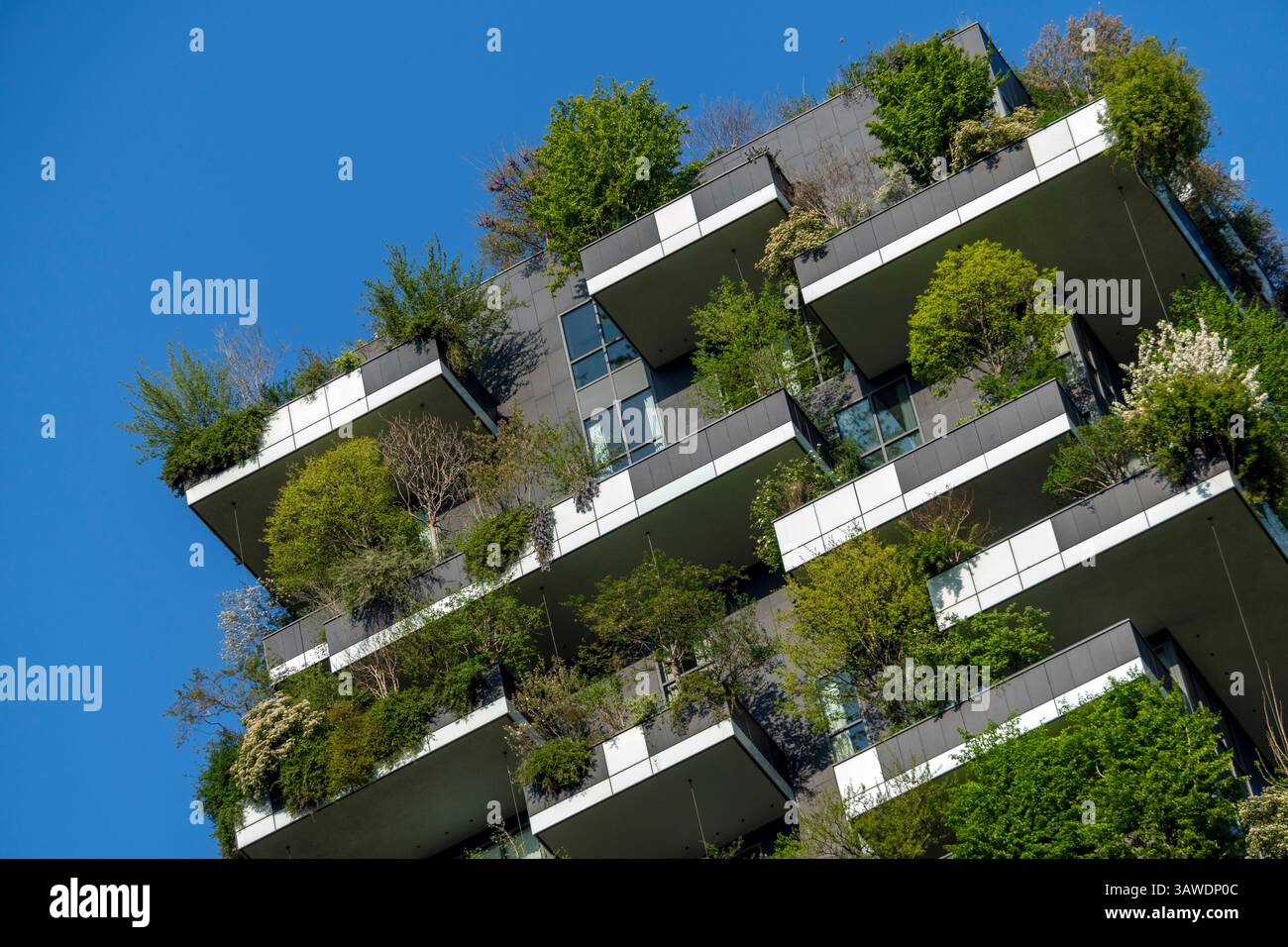 Como, Italy - April 4, 2025: The Bosco Verticale residential complex in ...