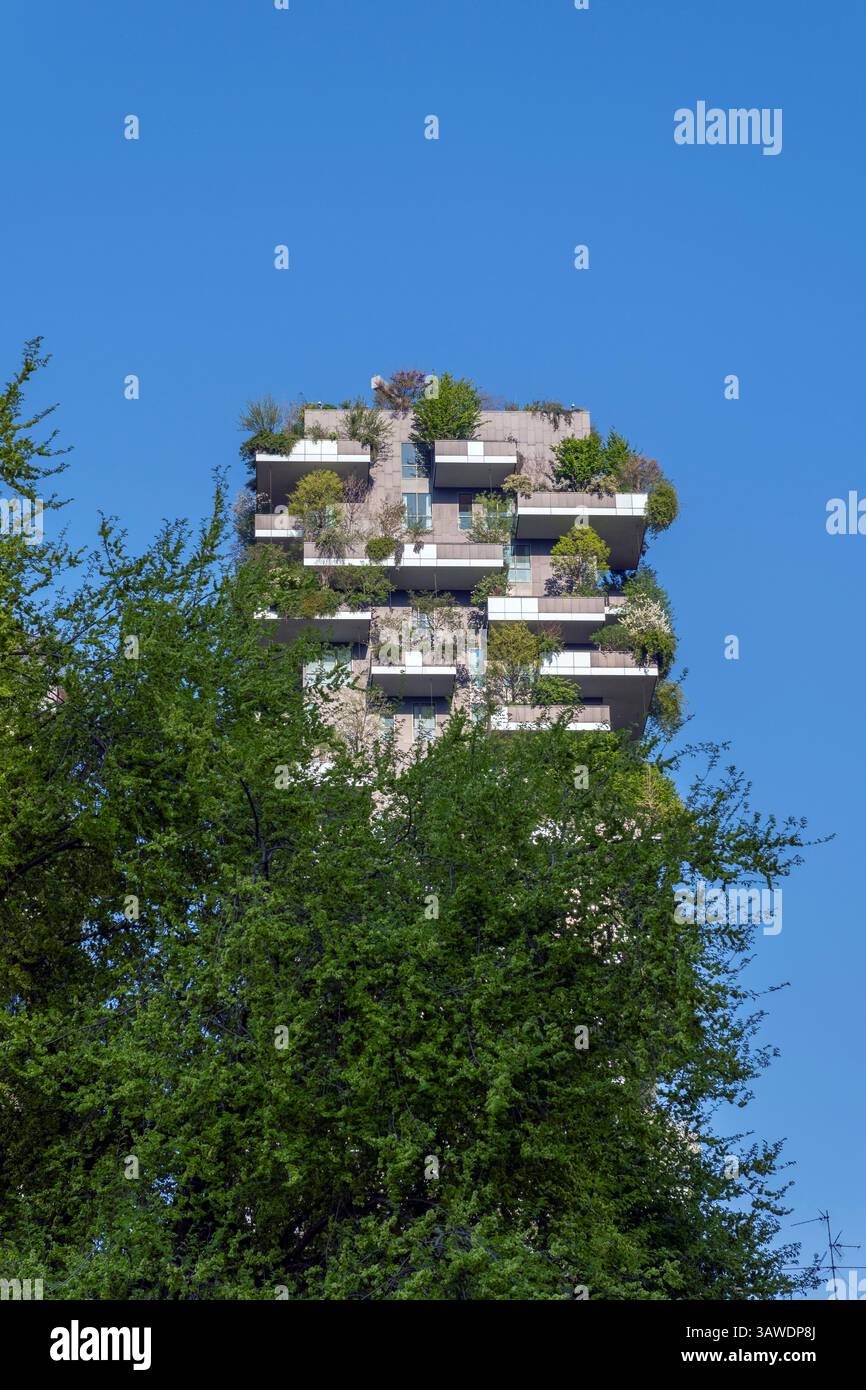 Como, Italy - April 4, 2025: The Bosco Verticale residential complex in ...