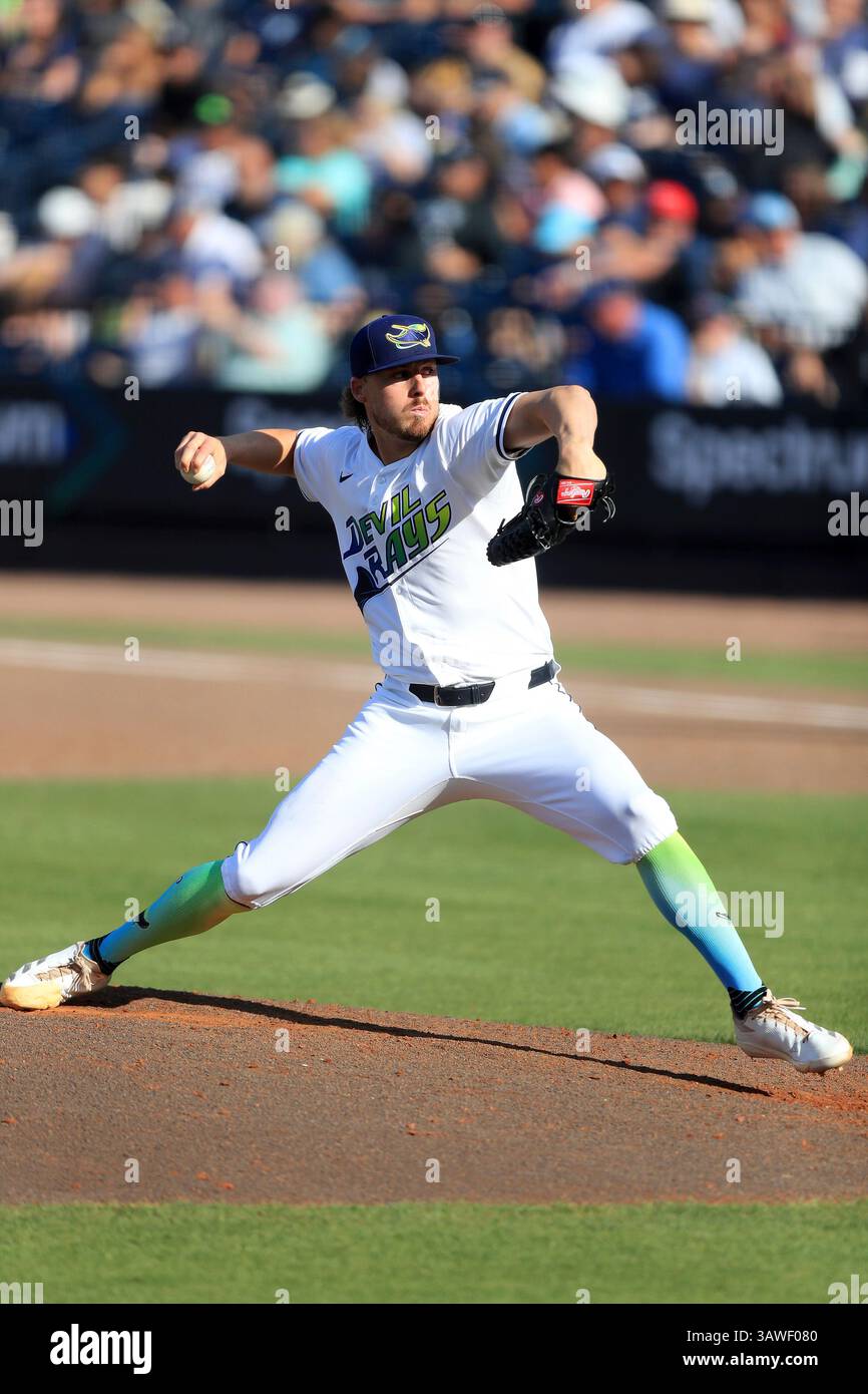 TAMPA, FL - APRIL 19: Tampa Bay Rays Pitcher Mason Englert (59 ...