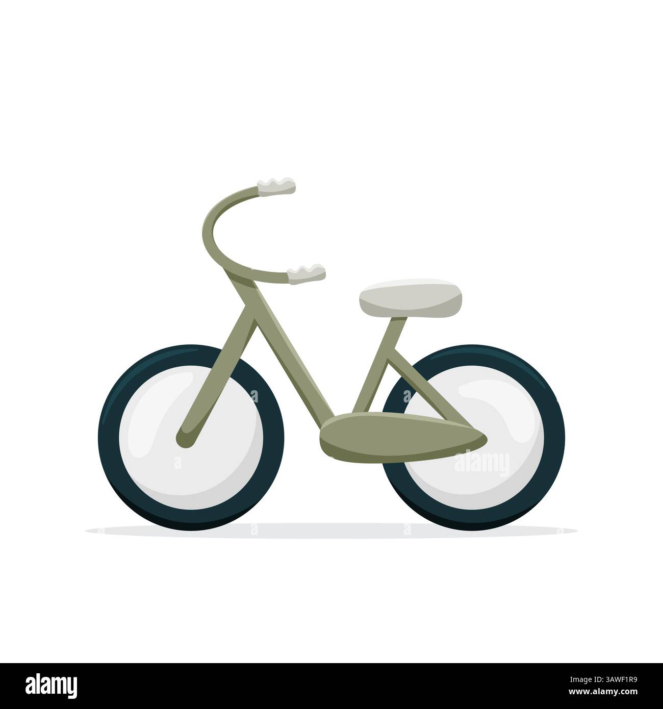 Retro bicycle isolated on white background Stock Vector Image & Art - Alamy