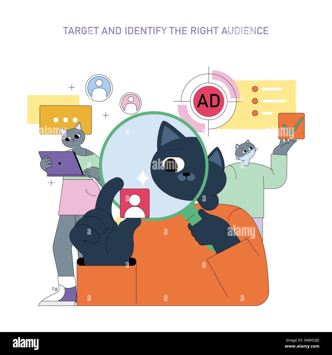 Identifying specific elements Stock Vector Images - Alamy