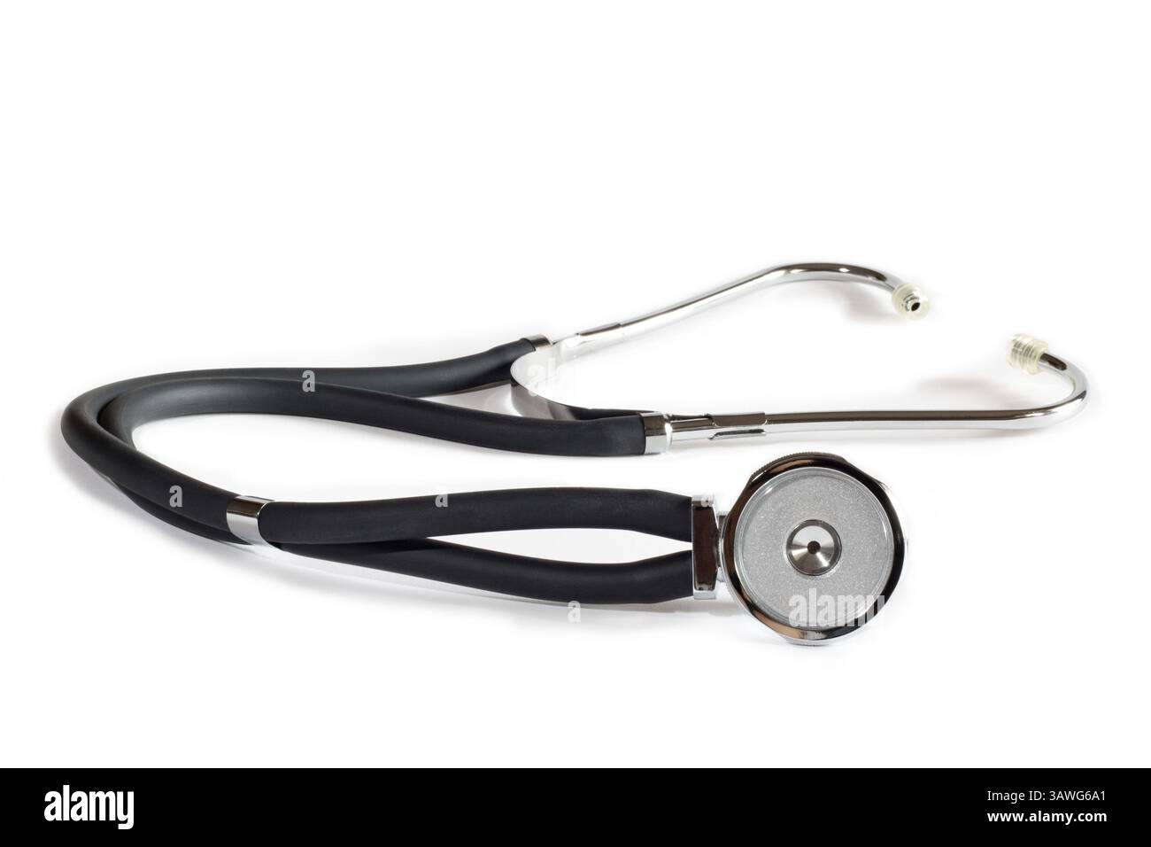 Simple stethoscope on white background Generic stethoscope on white background Stock Photo