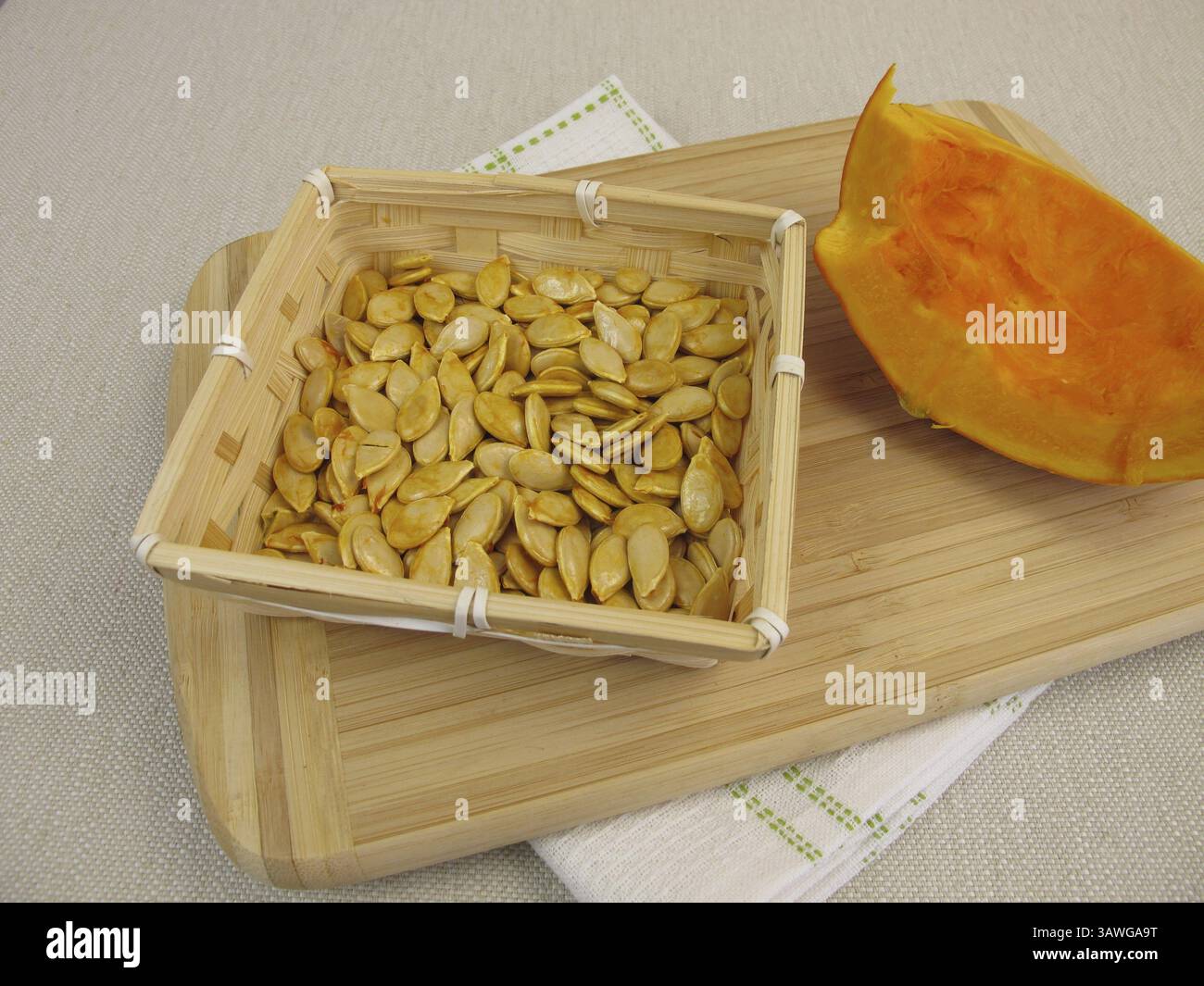 pumpkin-seeds-from-the-hokkaido-pumpkin-stock-photo-alamy