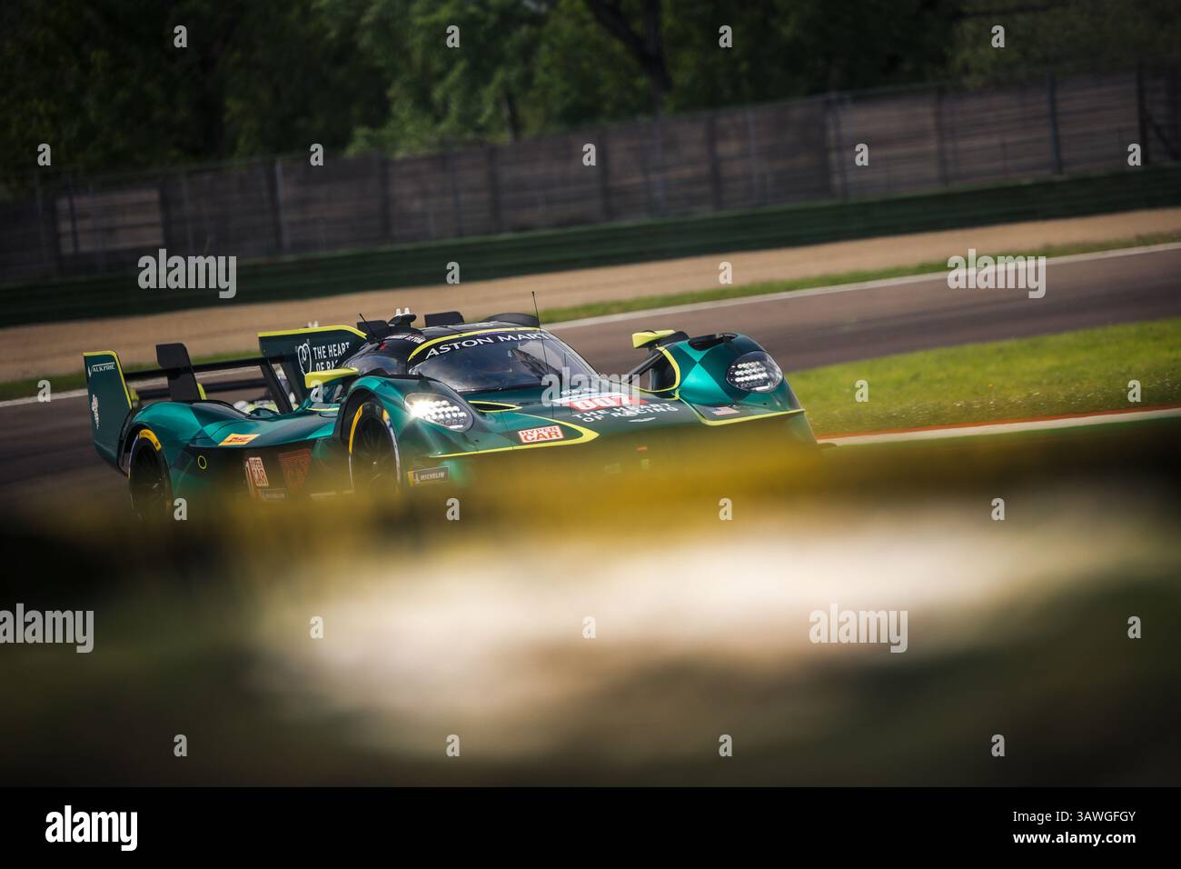 Imola, Italy. 20th Apr, 2025. The #007 Aston Martin Thor Team Aston Martin Valkyrie of Harry Tincknell (GBR) and Tom Gamble (GBR) during the Qualifying Hypercar of the 6 Hours of Imola FIA World Endurance Championship at Autodromo Internazionale Enzo e Dino Ferrari on April 19, 2025 in Imola (BO) - Italia during WEC - 6 Hours of Imola, Endurance race in Imola, Italy, April 19 2025 Credit: Independent Photo Agency/Alamy Live News Stock Photo