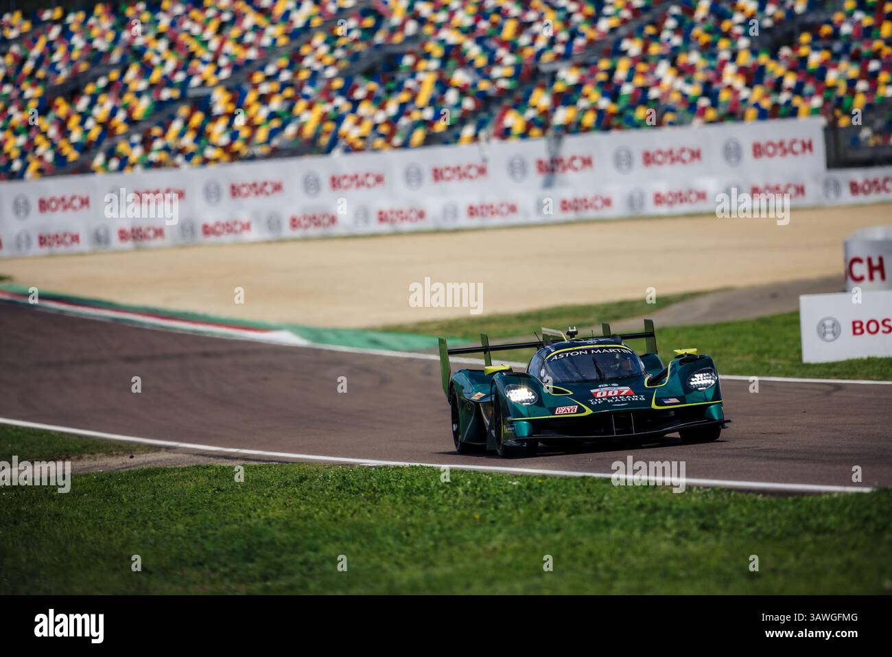 Imola, Italy. 20th Apr, 2025. The #007 Aston Martin Thor Team Aston Martin Valkyrie of Harry Tincknell (GBR) and Tom Gamble (GBR) during the Qualifying Hypercar of the 6 Hours of Imola FIA World Endurance Championship at Autodromo Internazionale Enzo e Dino Ferrari on April 19, 2025 in Imola (BO) - Italia during WEC - 6 Hours of Imola, Endurance race in Imola, Italy, April 19 2025 Credit: Independent Photo Agency/Alamy Live News Stock Photo
