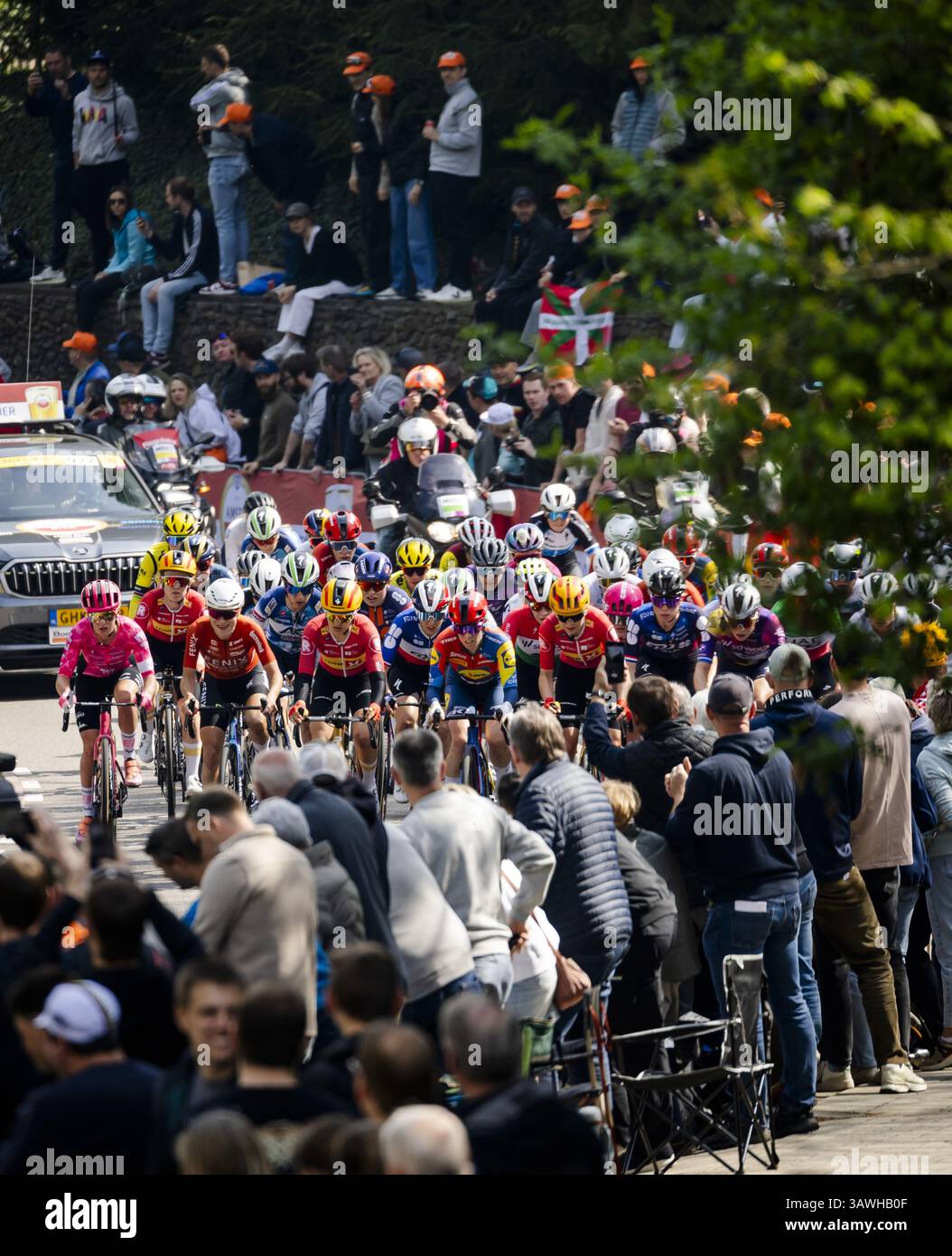 VALKENBURG The Women s Peloton On The Cauberg During The 2025 Amstel valkenburg-the-women-s-peloton-on-the-cauberg-during-the-2025-amstel
