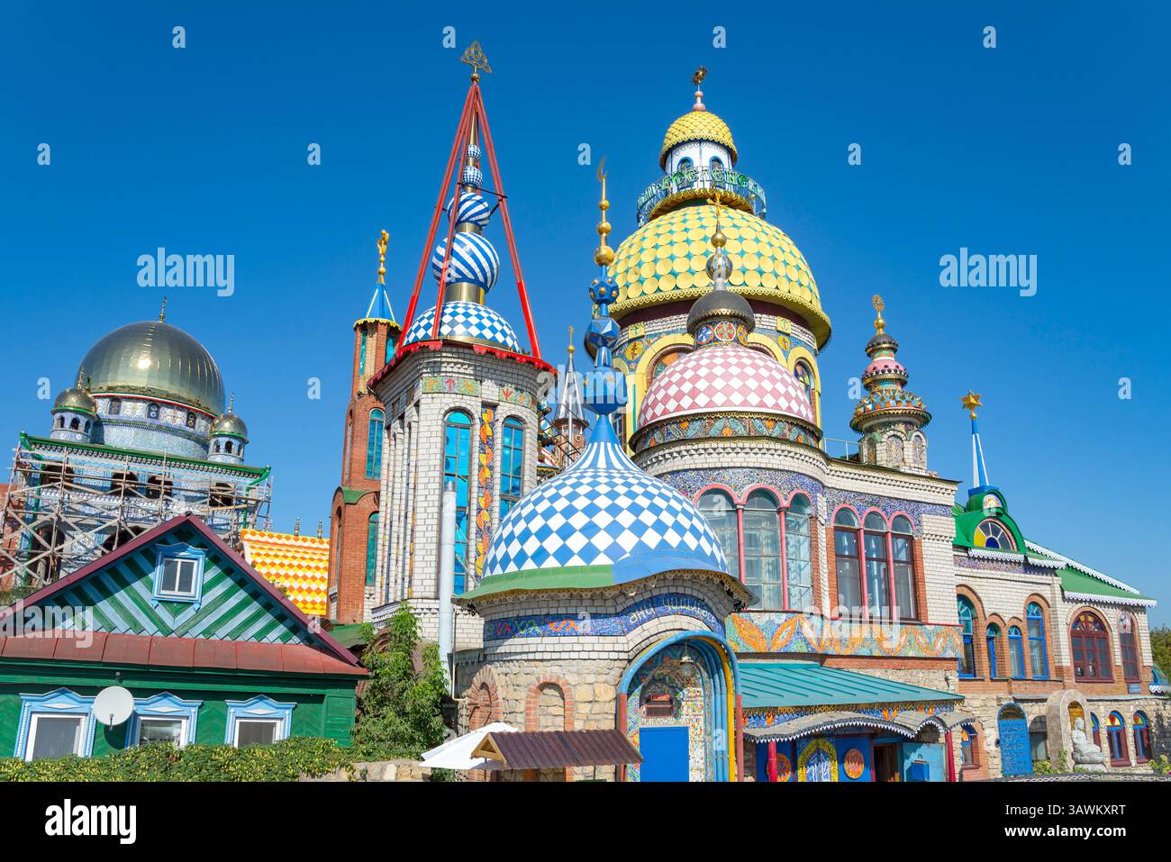 KAZAN, RUSSIA - SEPTEMBER 01, 2024: Temple Complex of "All Religions". Staroe Arakchino village (Kazan), Republic of Tatarstan Stock Photo