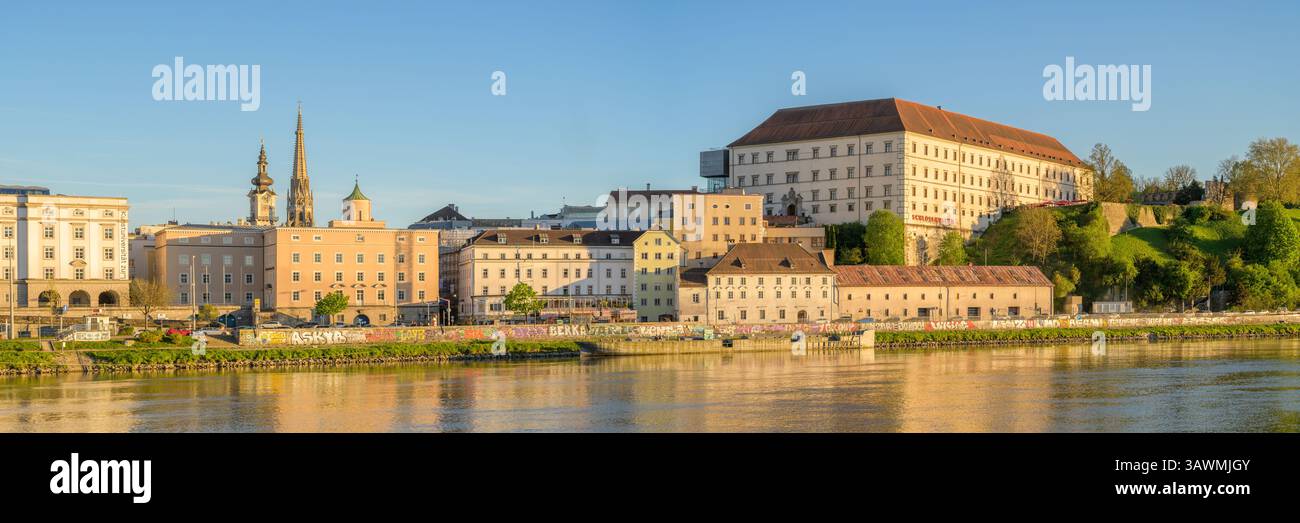 The view showcases the charming architecture lining the Danube River in ...