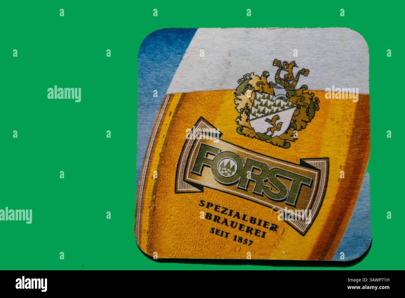 Forst German beer mat Stock Photo