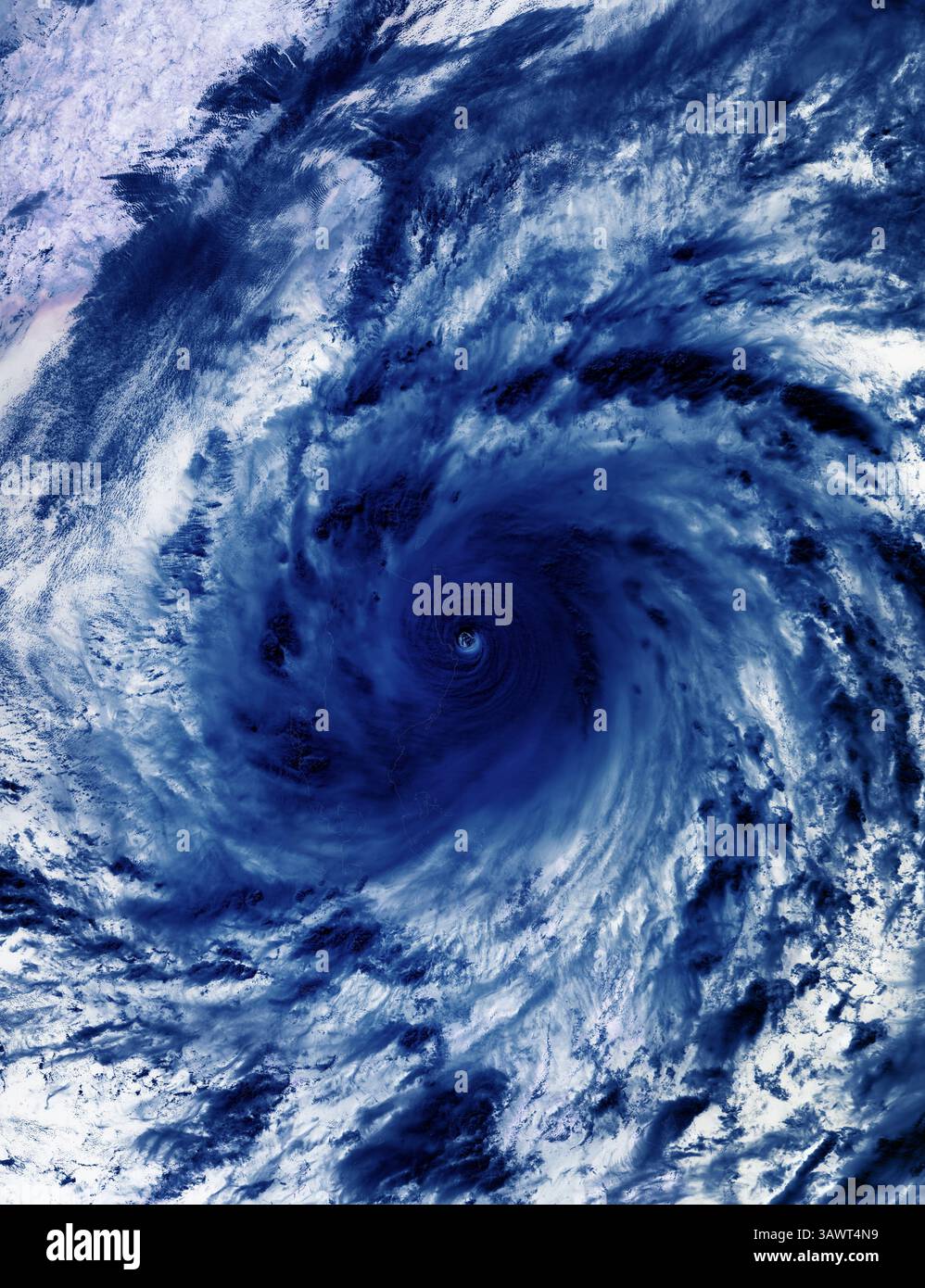 Tropical cyclone Stock Photo