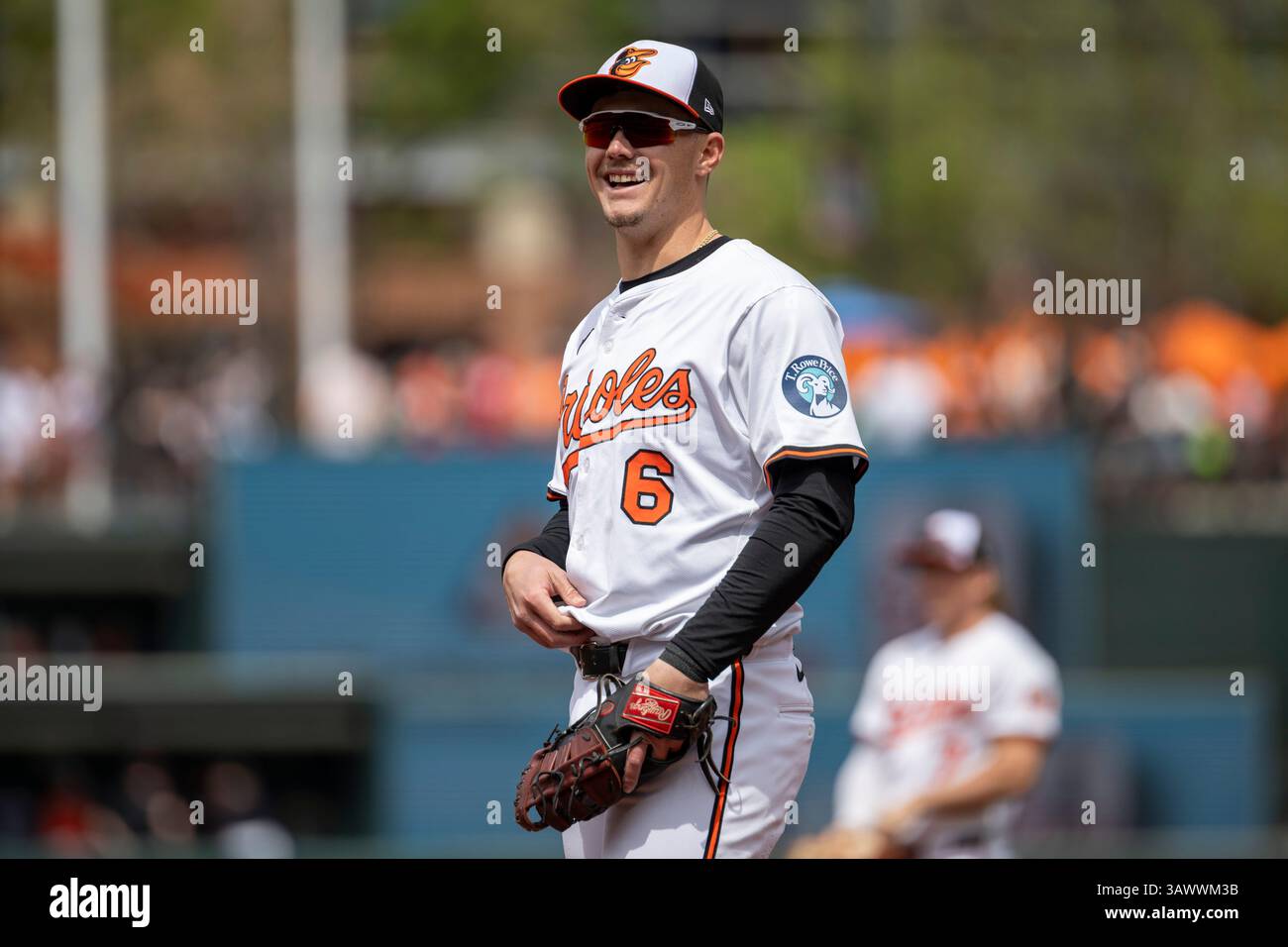 BALTIMORE, MD - APRIL 20: Baltimore Orioles first base Ryan Mountcastle ...