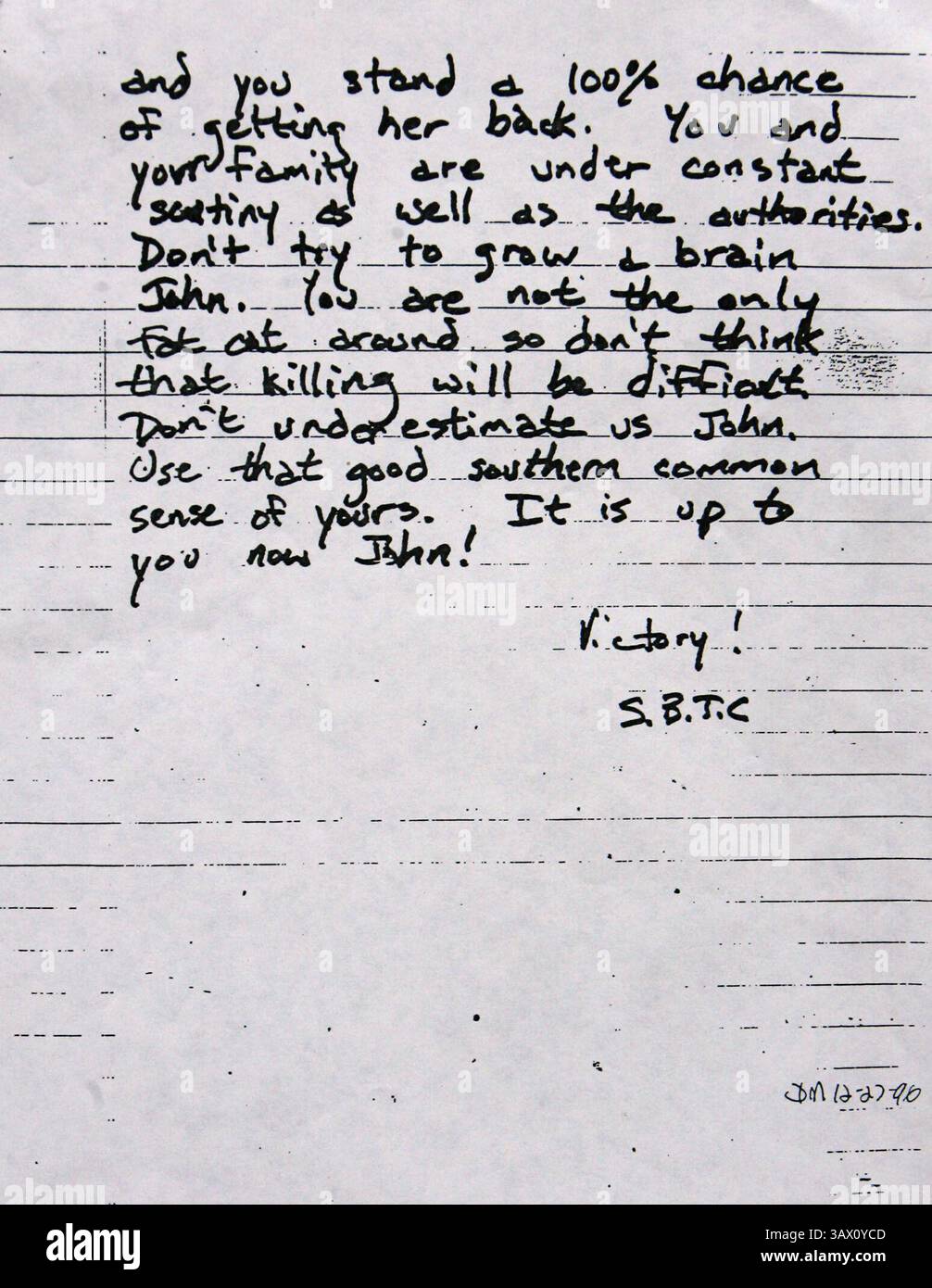 Ransom letter hi-res stock photography and images - Alamy