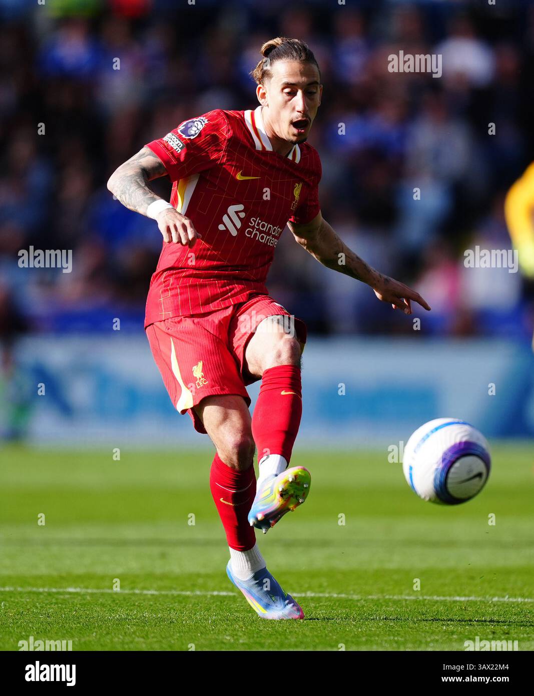 Liverpool s Kostas Tsimikas During The Premier League Match At The King liverpool-s-kostas-tsimikas-during-the-premier-league-match-at-the-king