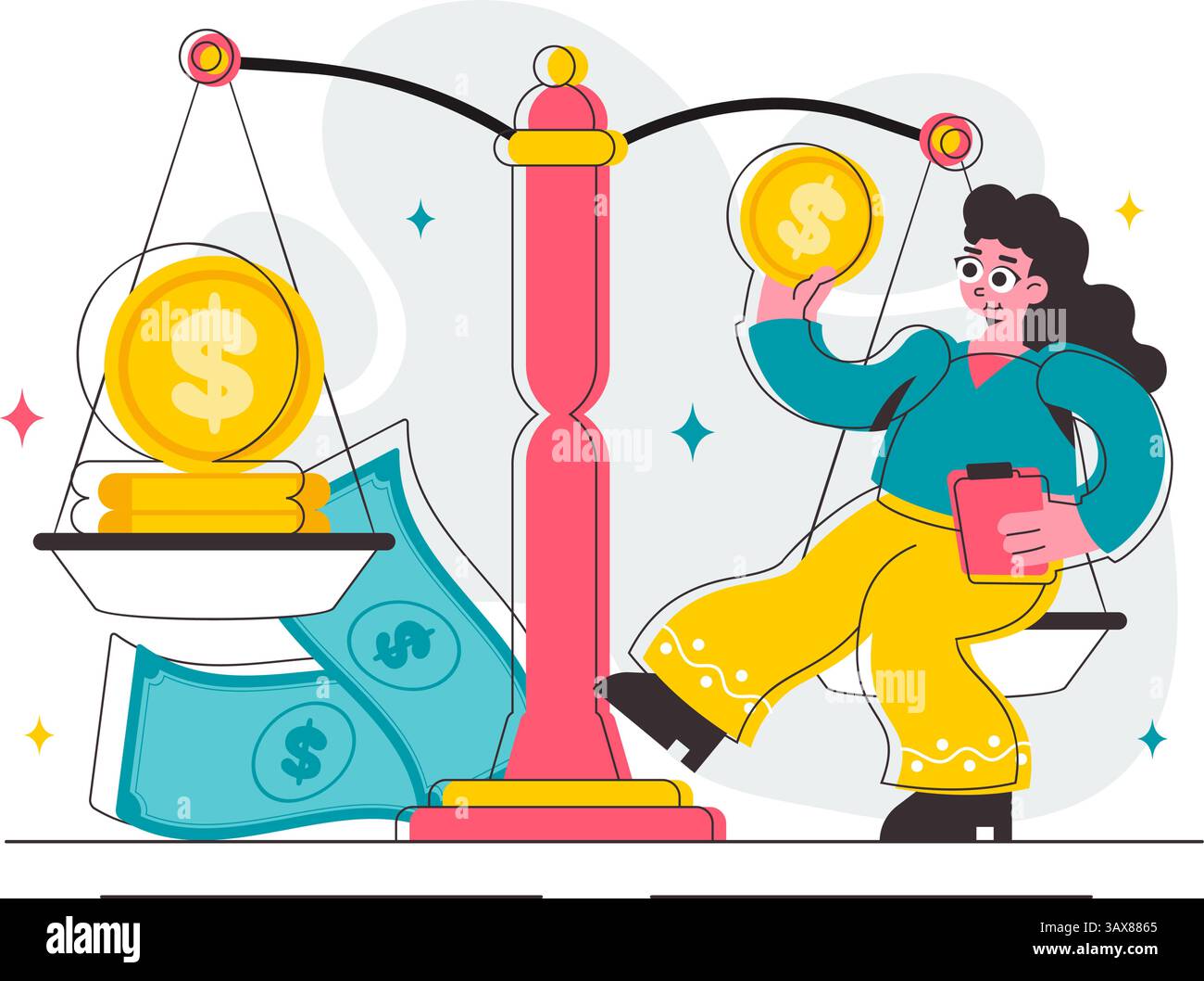 Illustration of Comparing Prices and Inflation in the Economy ...