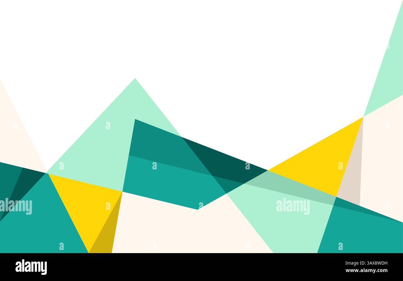 Mountain Abstract Wall Art Landscape Geometric Design Vector Background. Mountain Abstract Vector Design Stock Vector