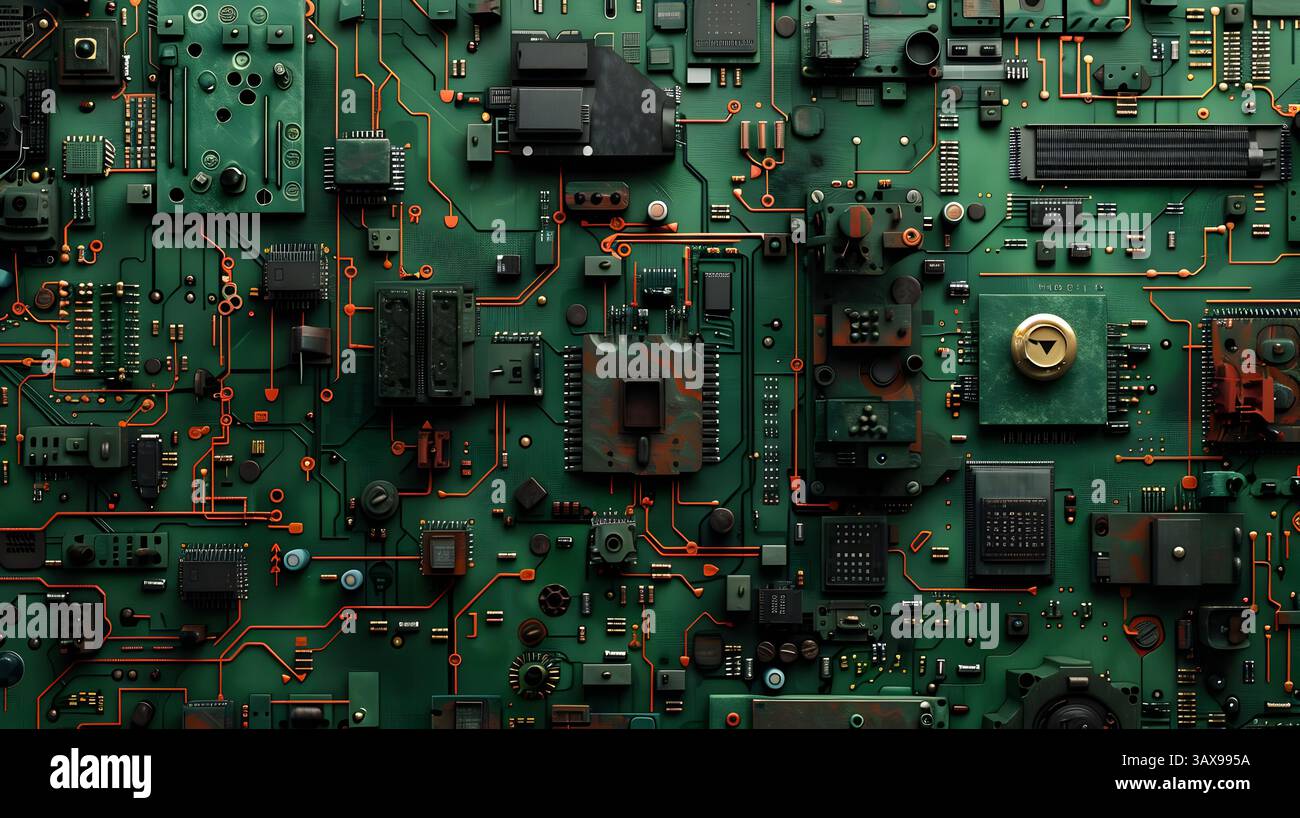 Circuit board illustration hi-res stock photography and images - Alamy