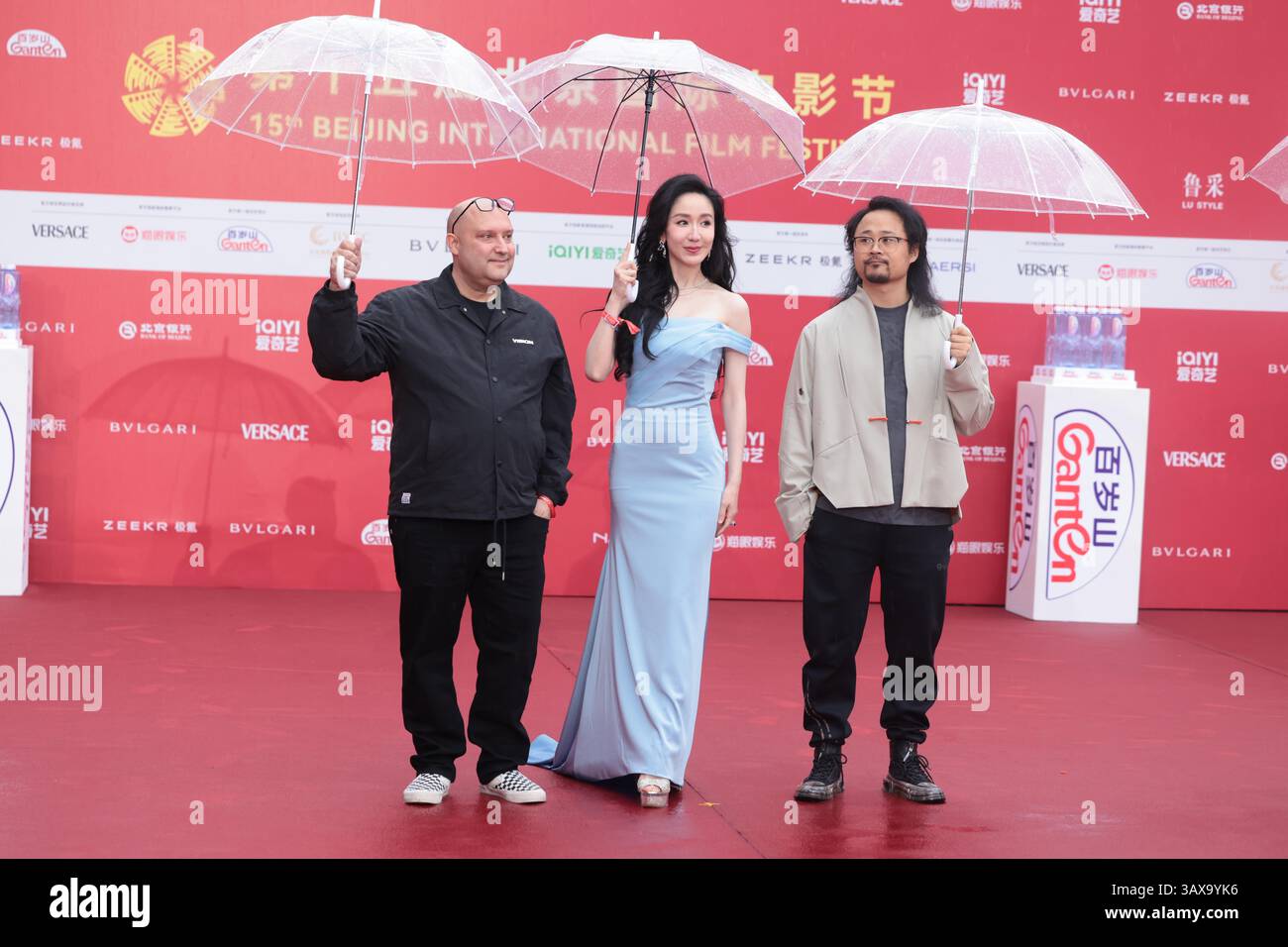Chinese actress and singer Lou Yixiao poses on the red carpet of the ...