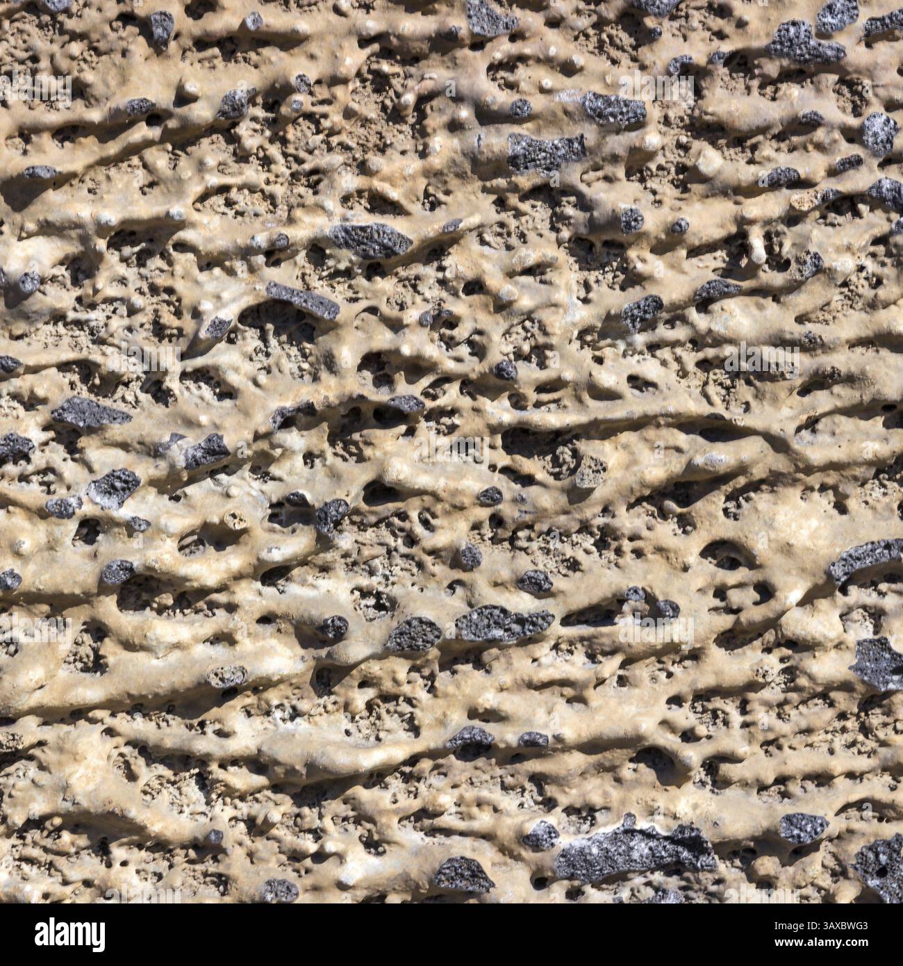 Volcanic Stone wall, useful for background Stock Photo