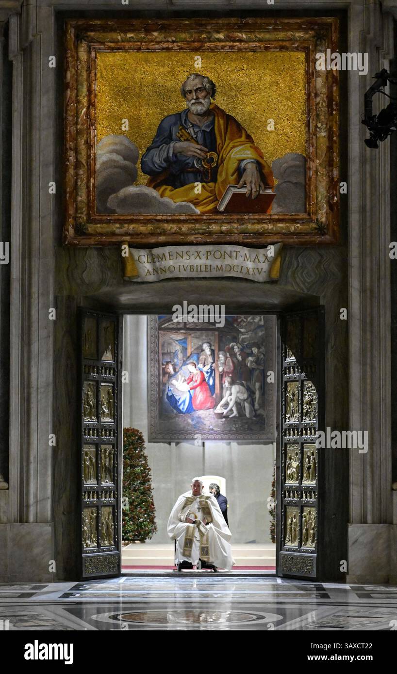 File photo - Pope Francis has inaugurated the Jubilee 2025 by opening ...