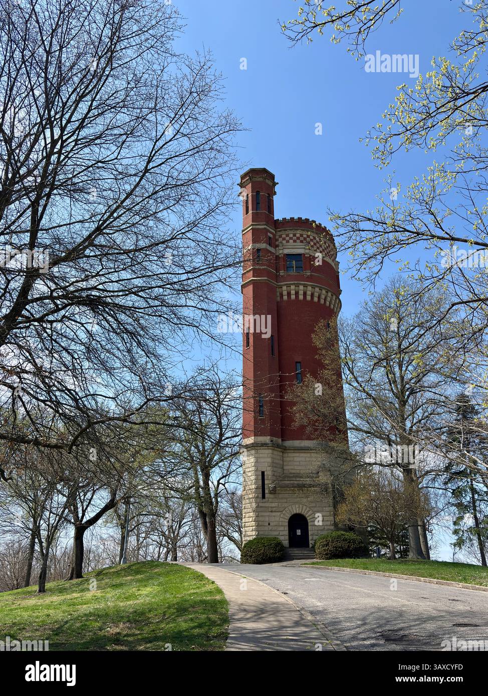 Eden Park Stand Pipe Water Tower in Cincinnati during springtime Stock ...