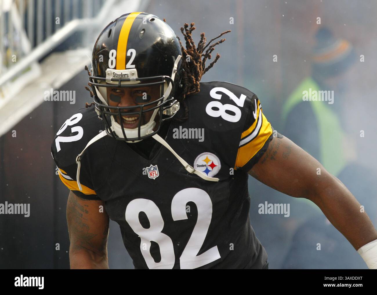 DAVID STEELE ジョンブルハット　デイビッドスティール Pittsburgh Steelers tight end David Johnson (85) in a game