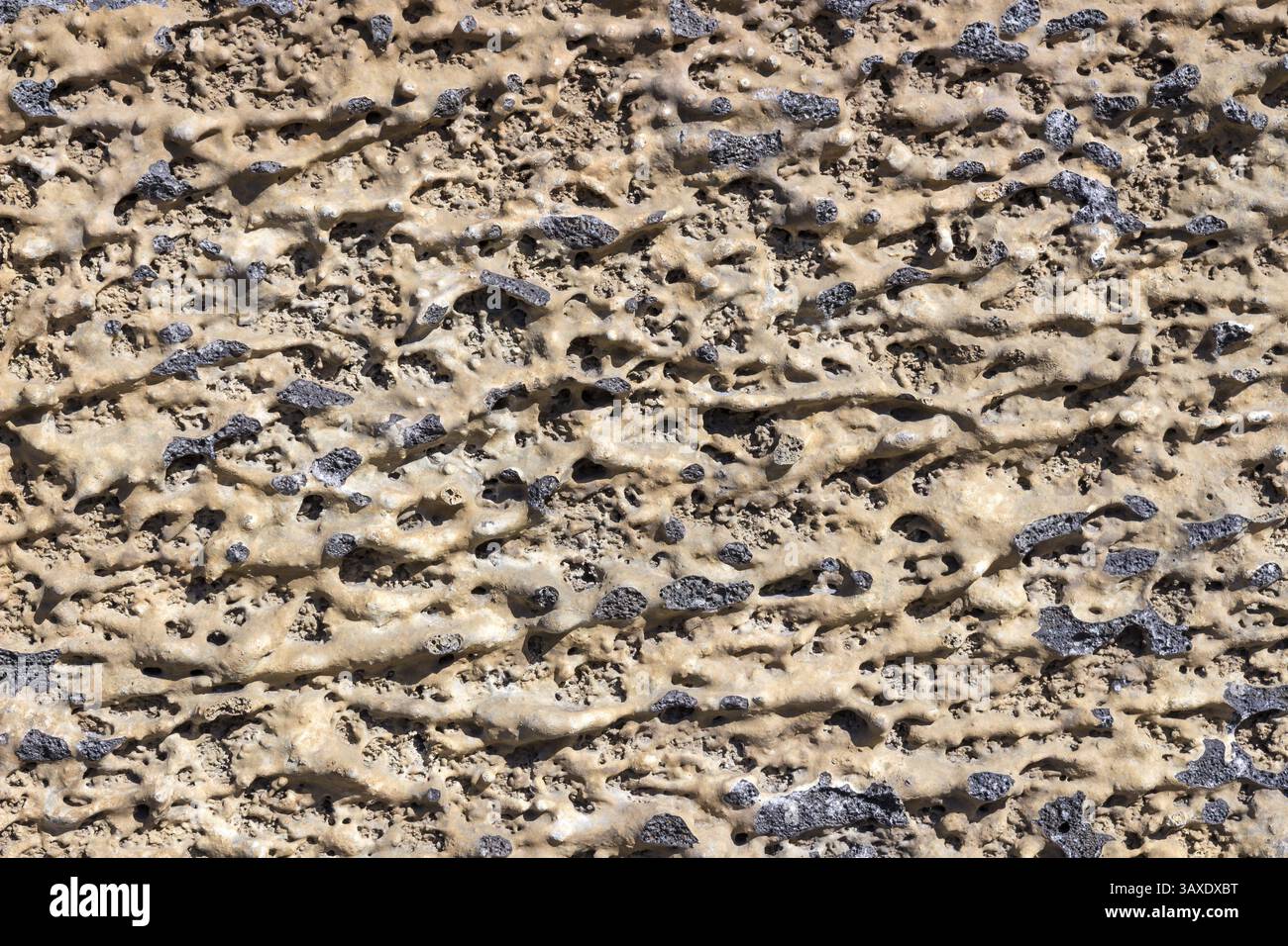 Volcanic Stone wall, useful for background Stock Photo