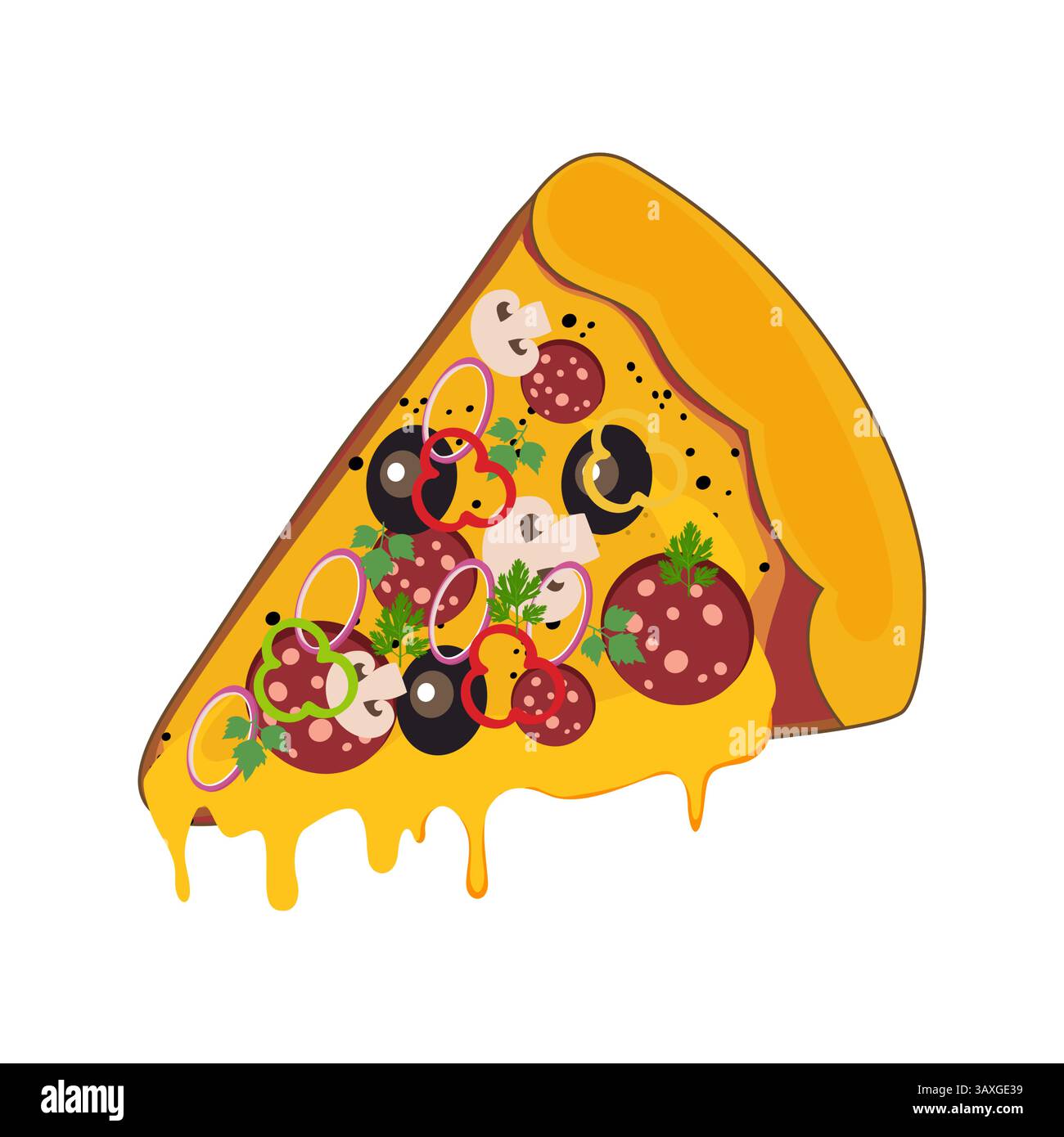 Funny Food Themed Delicious Tasty Pepperoni Tomato Onion Beef Mushroom Shrimp Crackers Pizza Slice Wrapping Paper Folded Flat 4 Sheets 28 X 20 Inch, Gift Wrap For Men Women Kids On