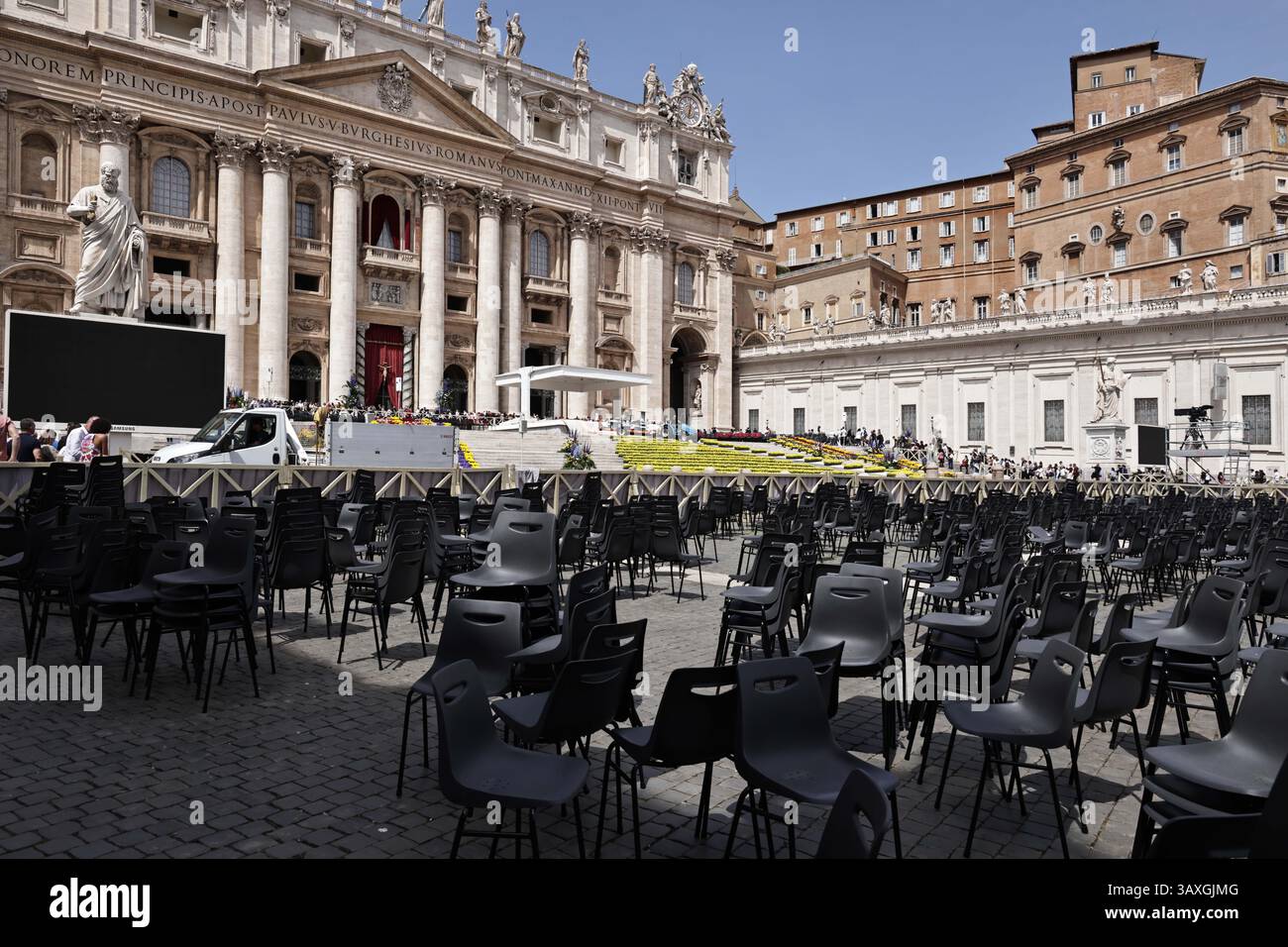 April 21, 2025 Vatican City. Cardinal Farell announced with sorrow