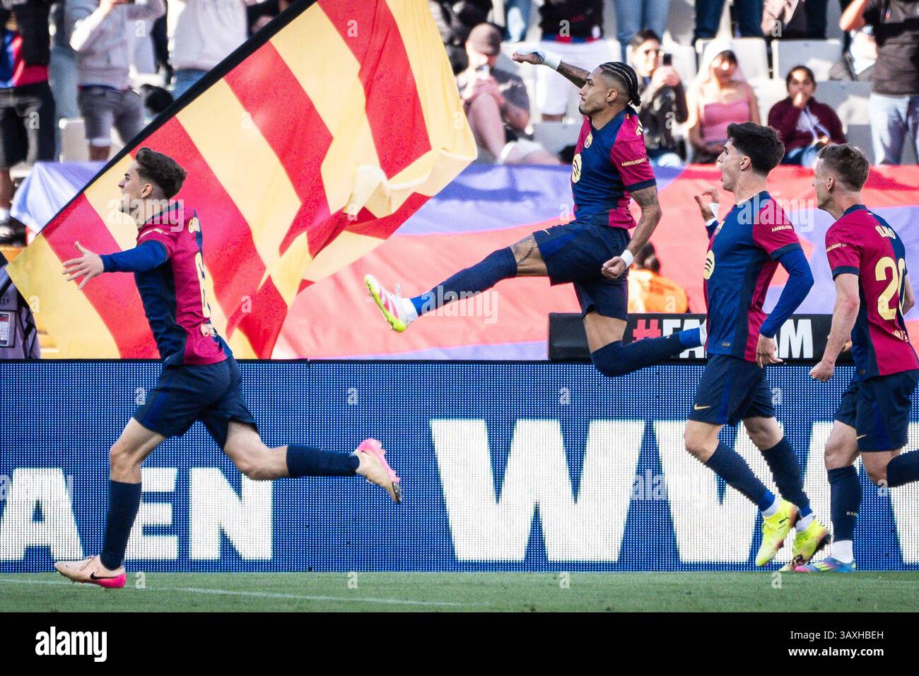 Fanion Fc Barcelone 9x11 Cm Espagne Supporter Décoration
