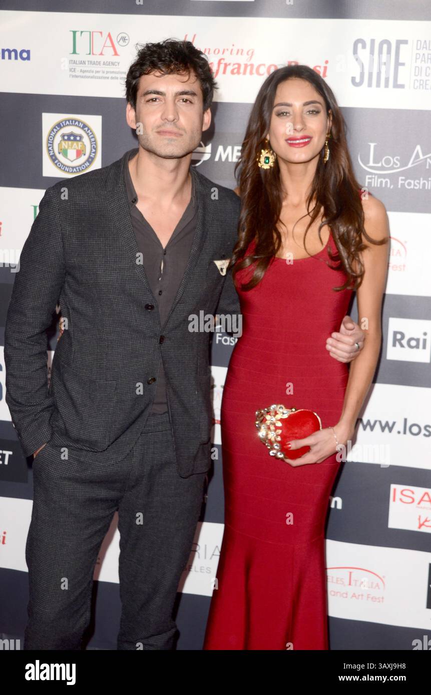 February 19, 2017 - Los Angeles, CA, USA - LOS ANGELES - FEB 19:  Francesco Bauco, Julia Lupetti at the Los Angeles Italia Film Festival at the TCL Chinese 6 Theaters on February 19, 2017 in Los Angeles, CA  (Credit Image: © Hpa/Newscom via ZUMA Press) Stock Photo