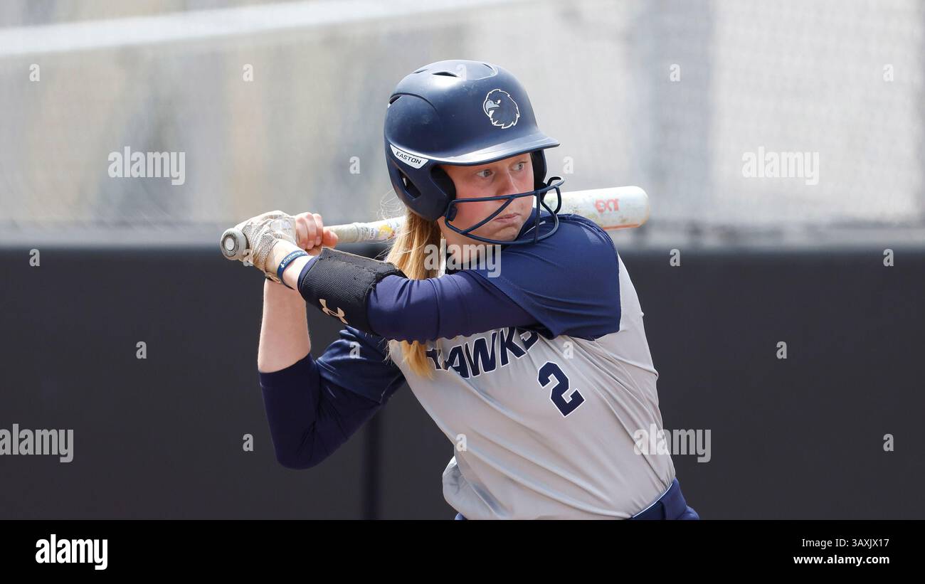 Monmouth infielder Gianna Stern (2) during an NCAA softball game ...