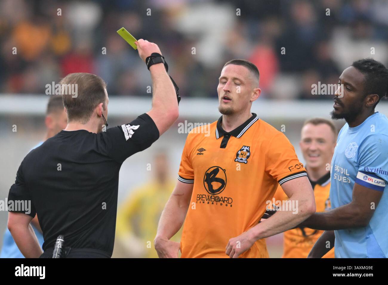 Ryan Loft Cambridge on Monday 21st April 2025. Ryan Loft (18 Cambridge United ...