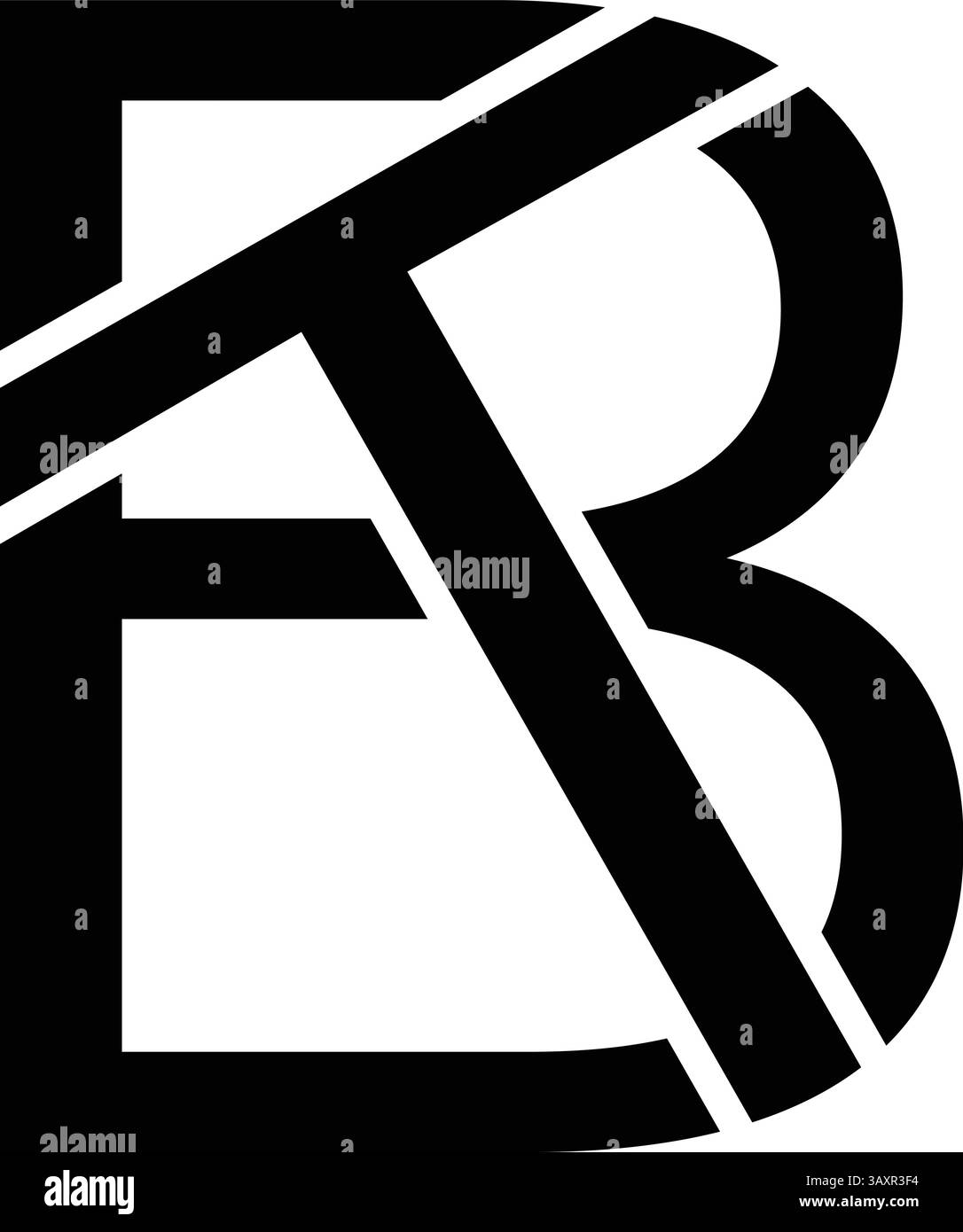 BT, TB logo design Stock Vector