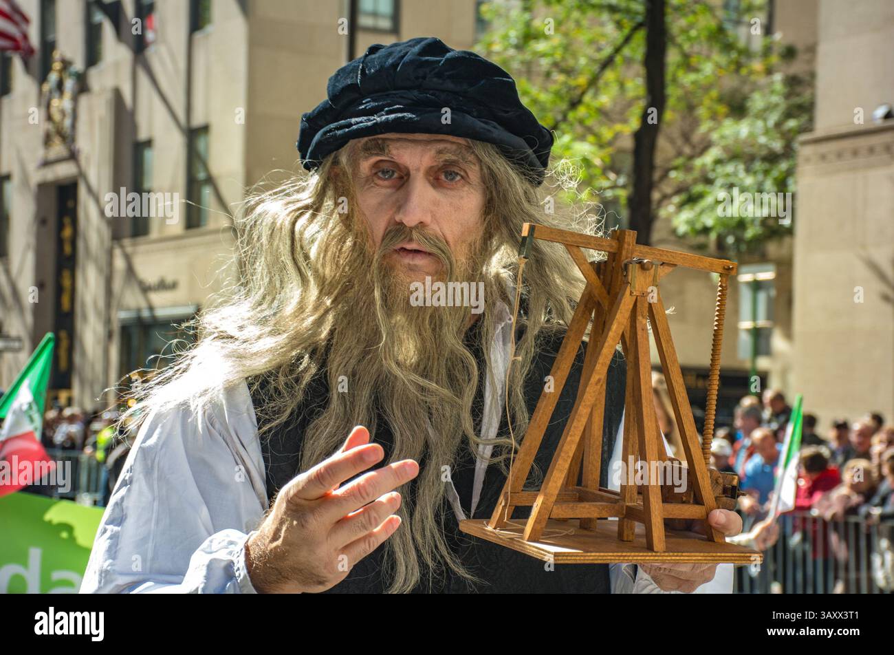 Oct 10, 2016 - New York, New York, U.S. - An old man marches along 5th ...