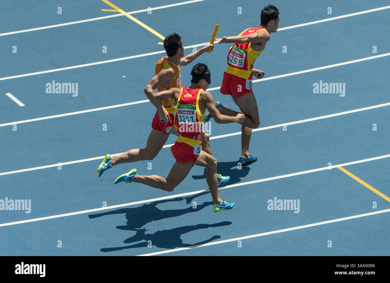 First baton change over hi-res stock photography and images - Alamy